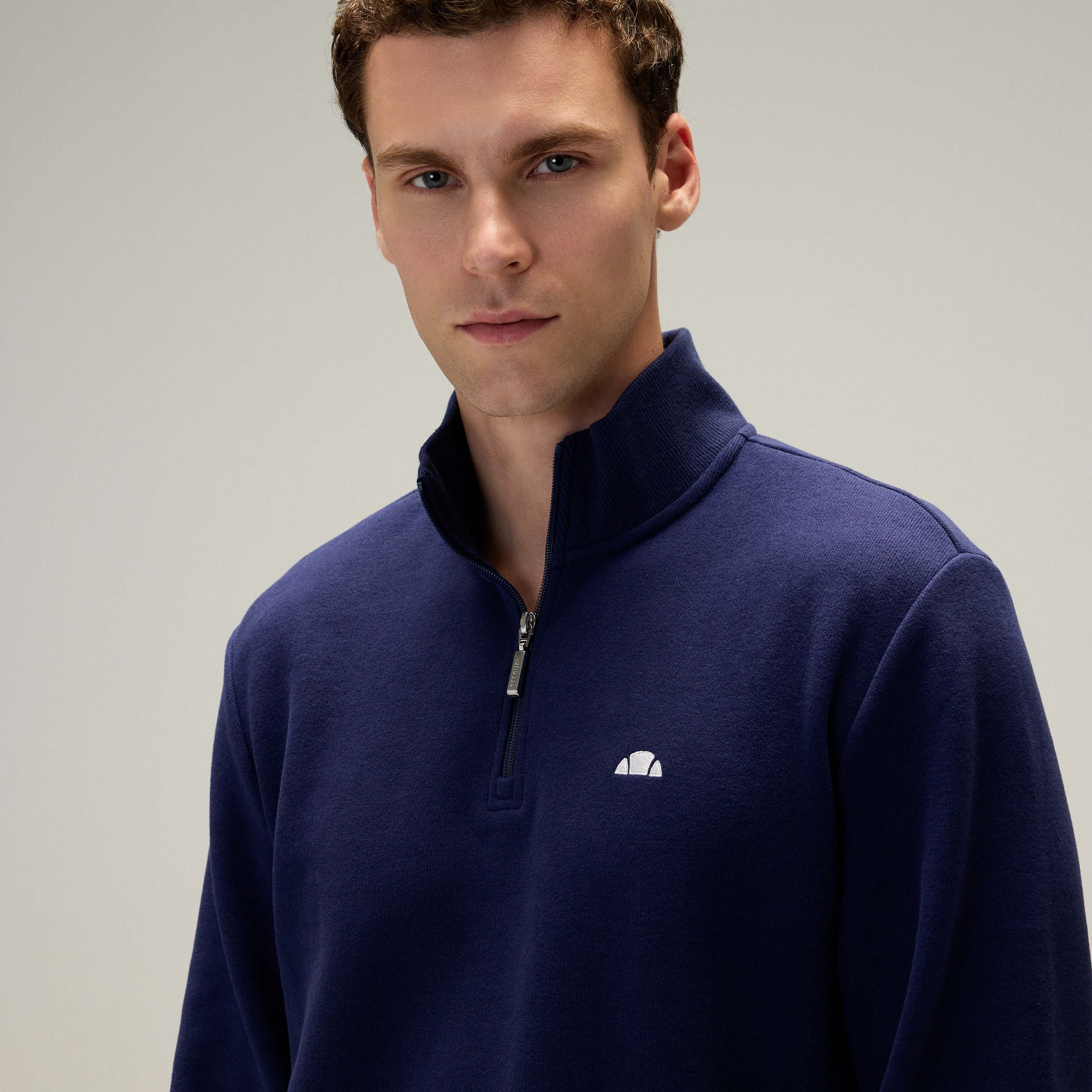 Ellesse Yarım Fermuarlı Erkek Sweatshirt 5WM1603-NV