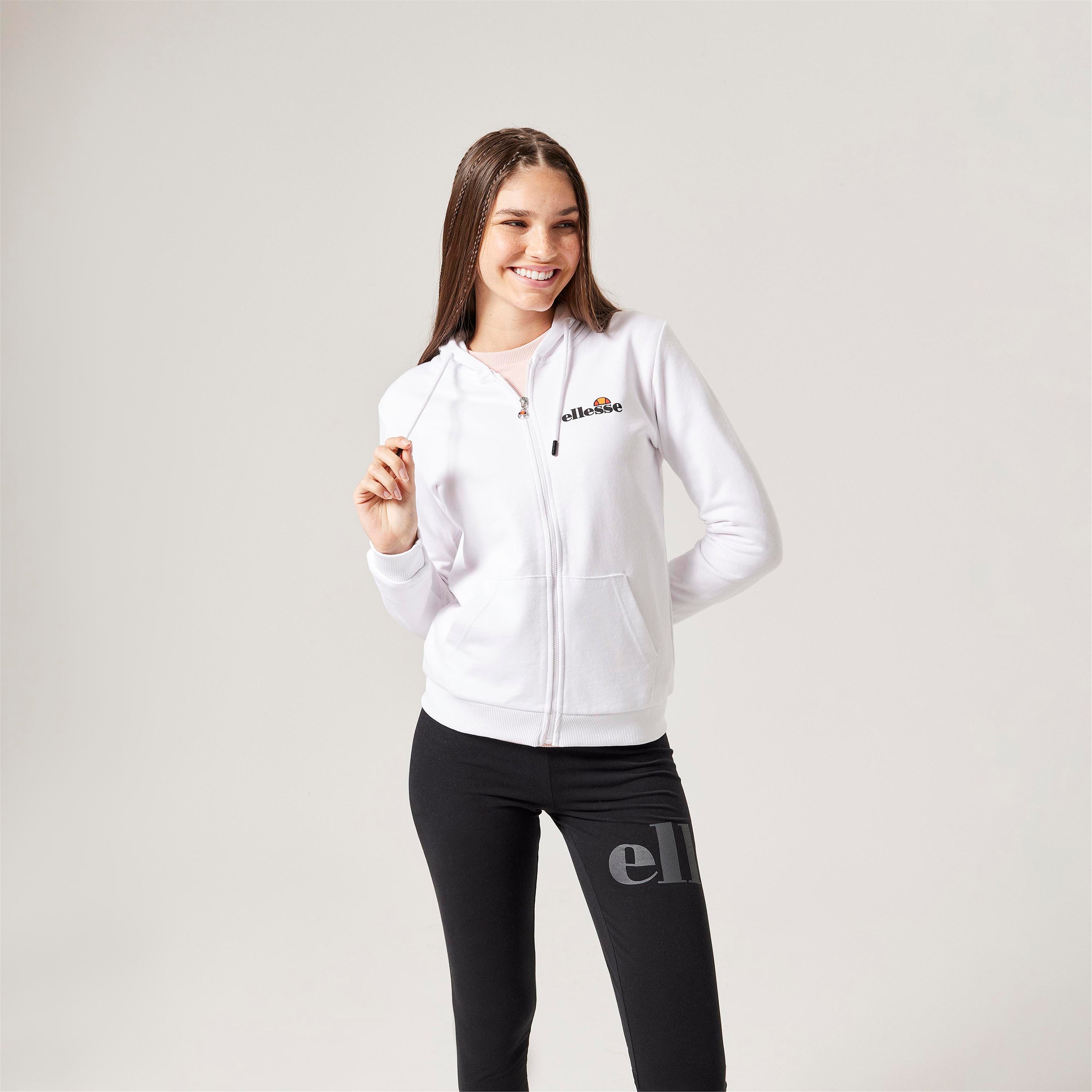 ellesse Kadın Beyaz Fermuarlı Sweatshirt F025-WT