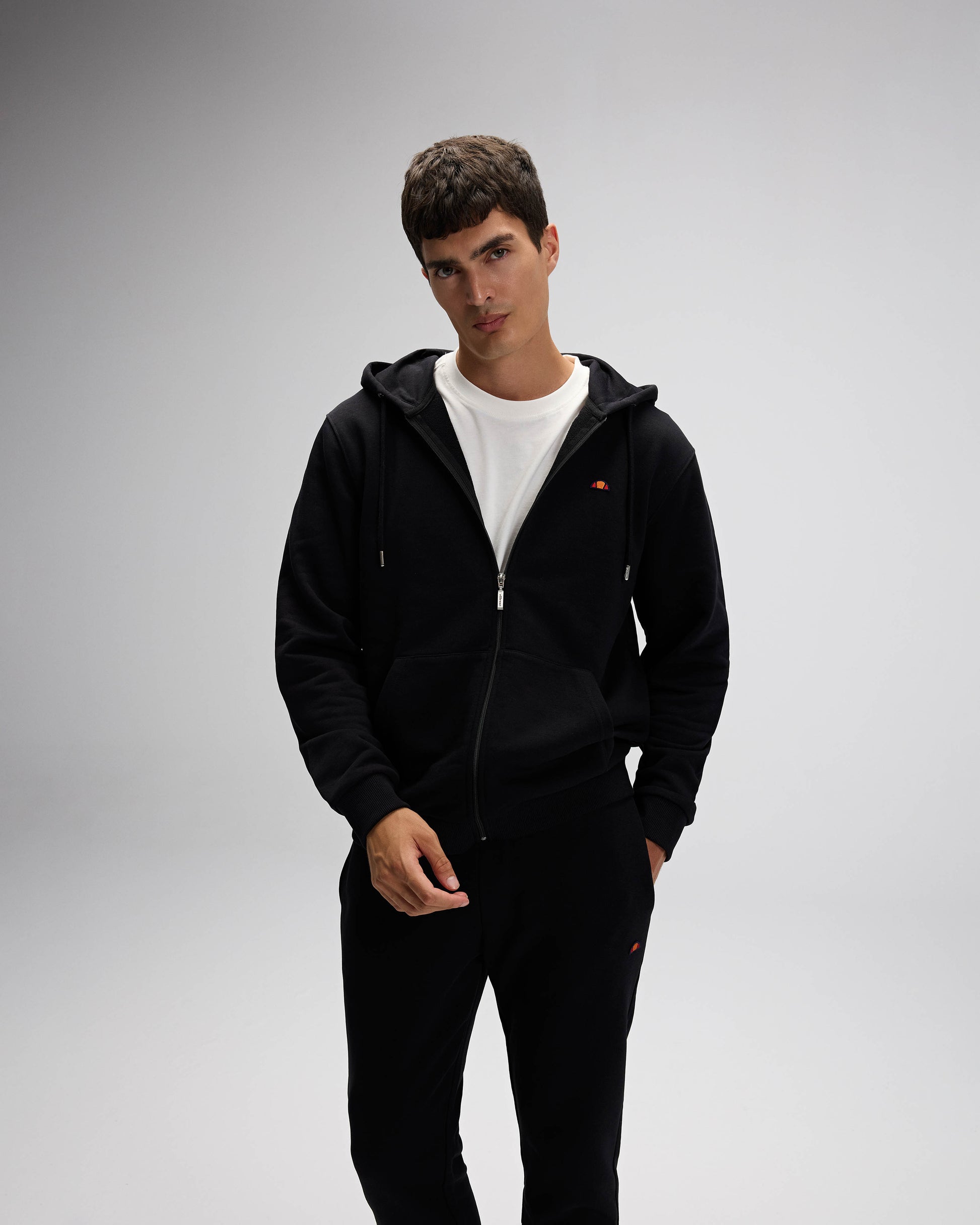 Ellesse Erkek Fermuarlı Kapüşonlu Sweat EM581-BK