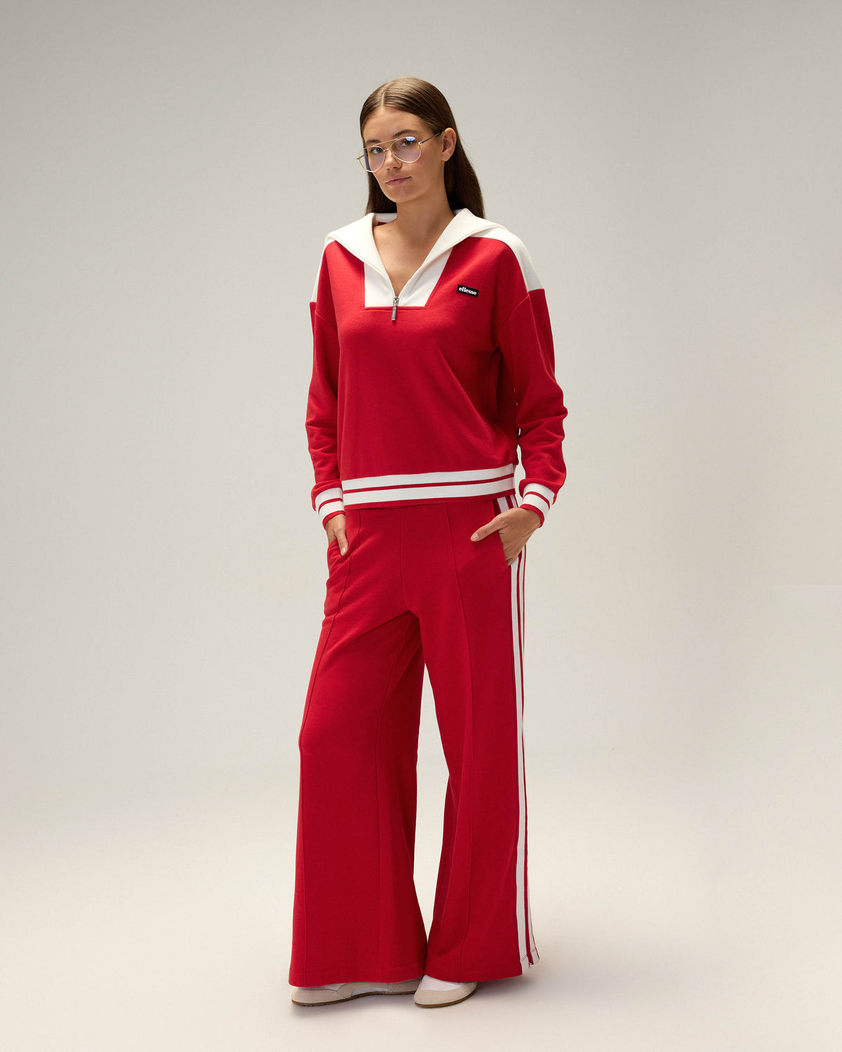 Ellesse Yarım Fermuarlı Kadın Sweat 6WF1025-RD