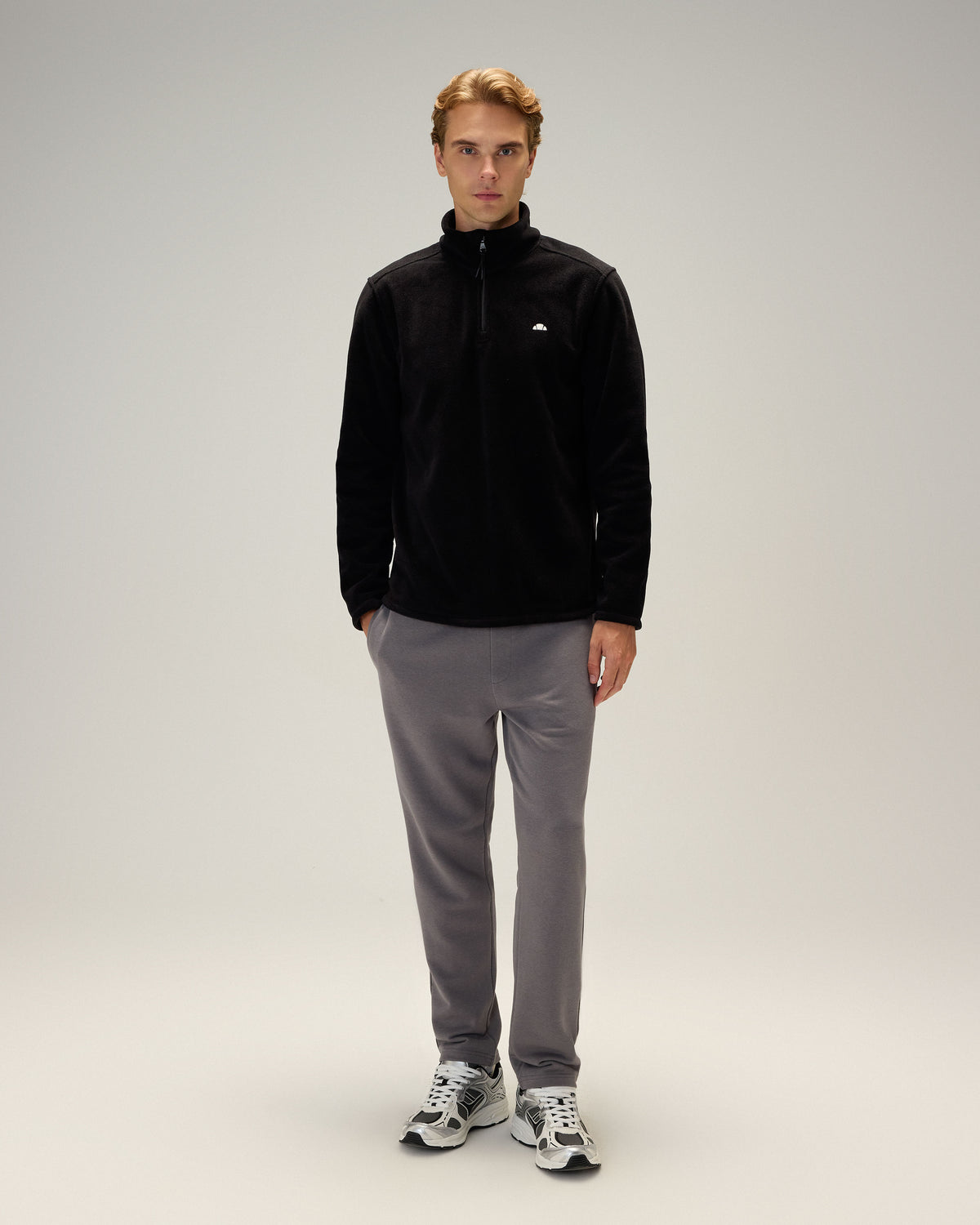 Ellesse Yarım Fermuarlı Erkek Sweatshirt 6wm1023-Bk
