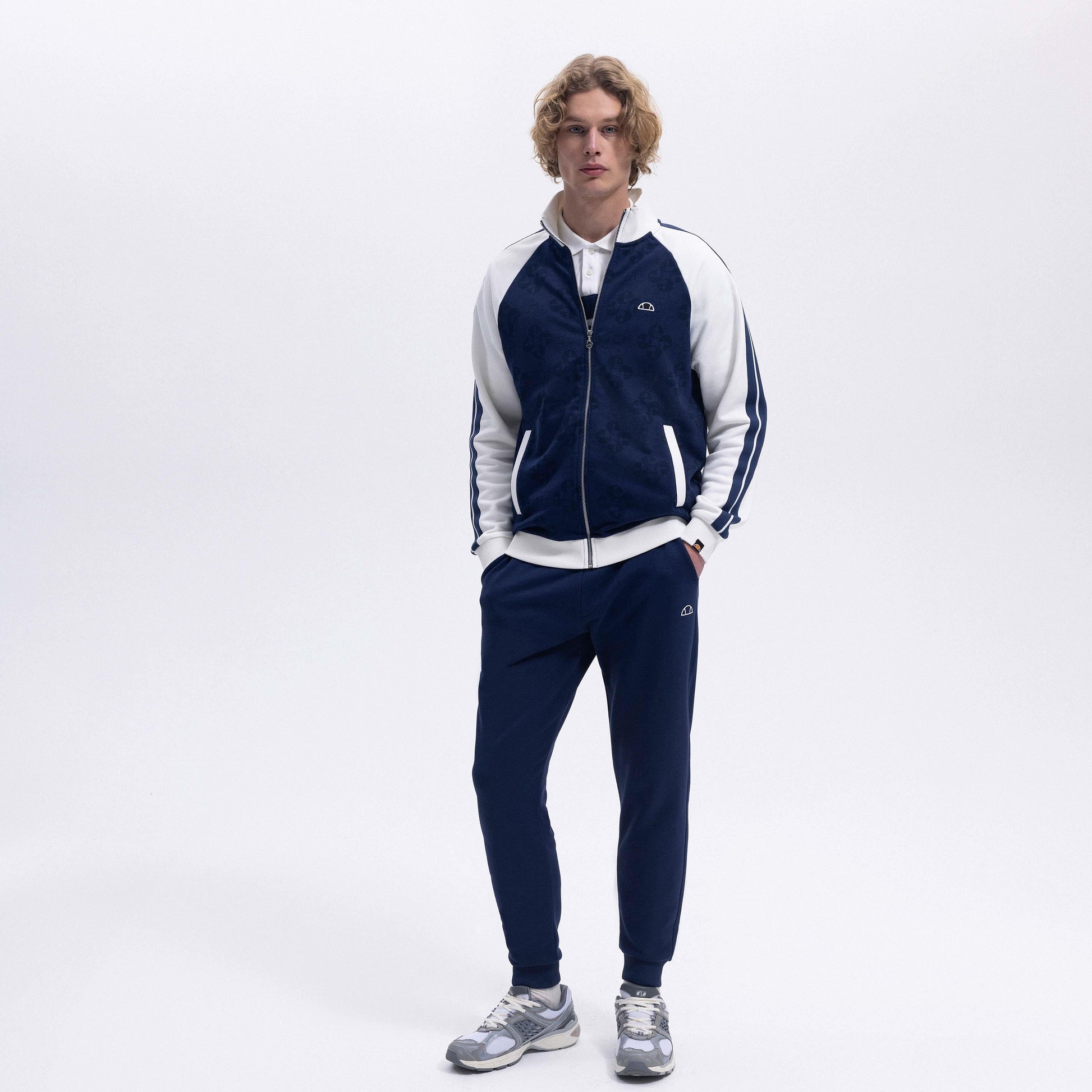 Ellesse Erkek Fermuarlı Sweat EM357-NV