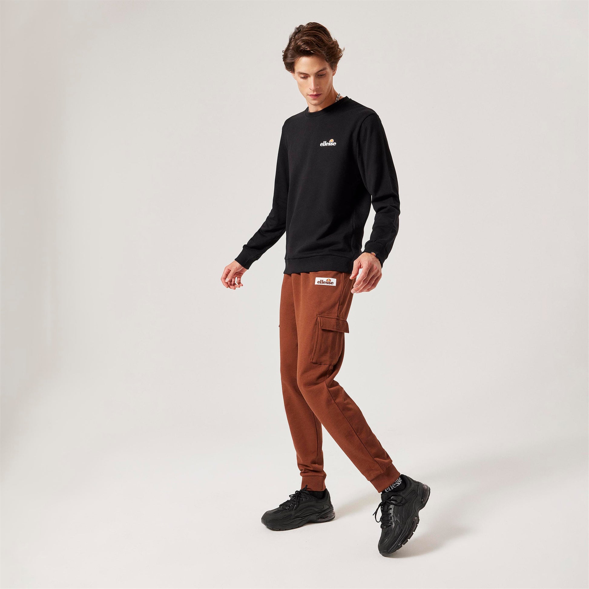 ellesse Erkek Kahverengi Kargo Cep Jogger Eşofman Alt M010-BR