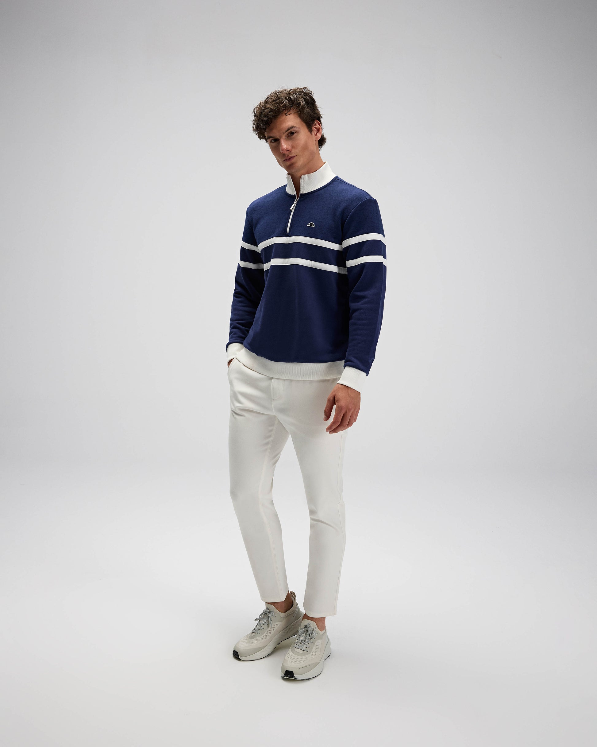 Ellesse Erkek Yarım Fermuarlı Sweat EM619-NV