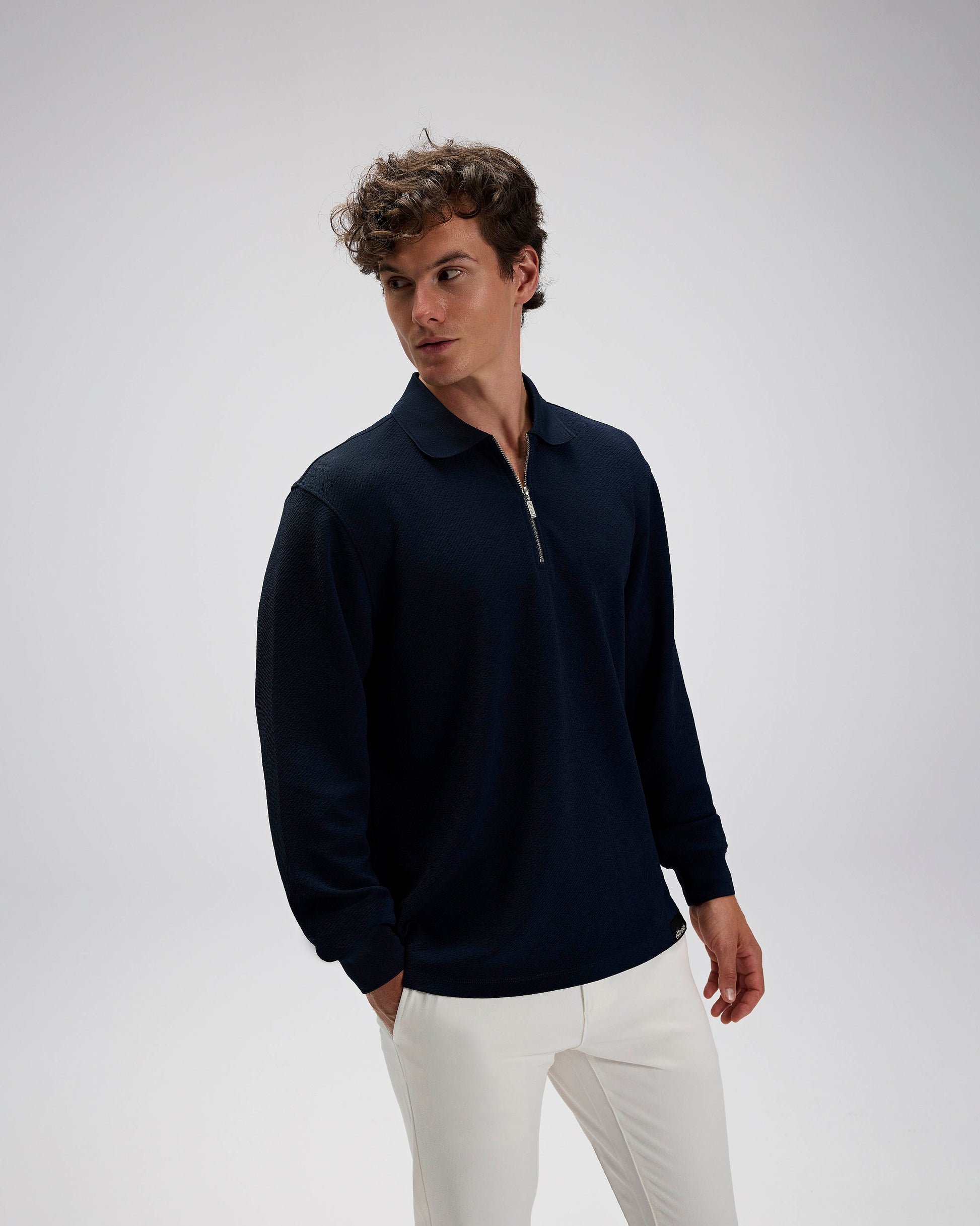 Ellesse Erkek Polo Sweatshirt EM601-NV