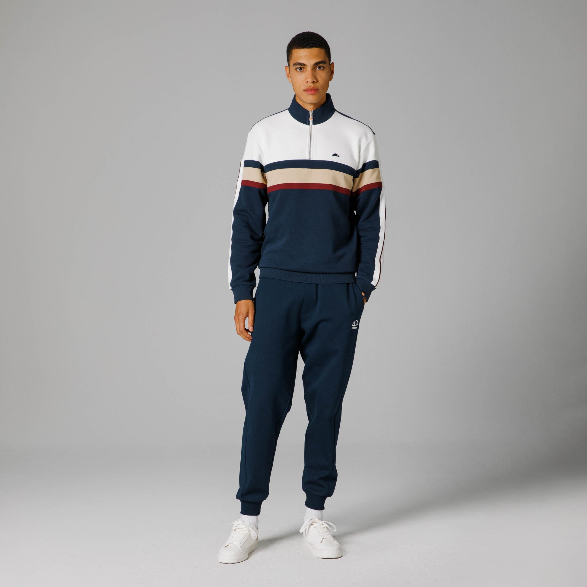 Ellesse Yarım Fermuarlı Erkek Sweat EM215-NV