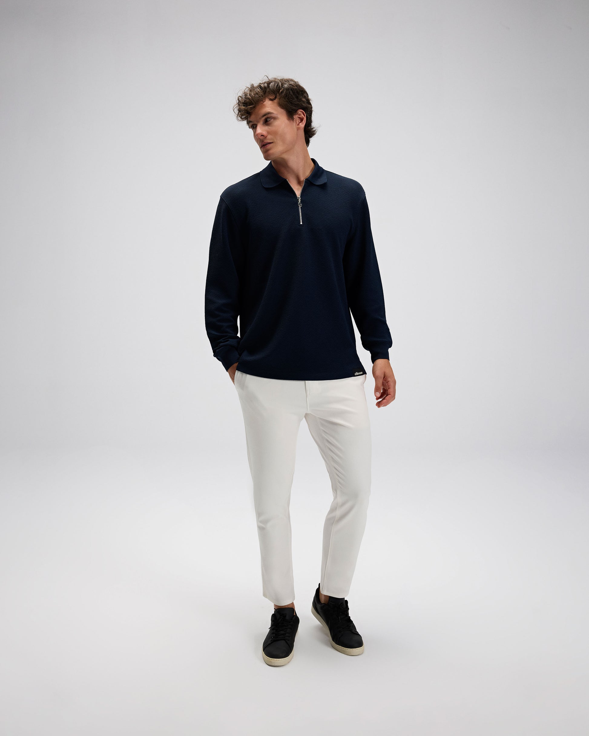 Ellesse Erkek Polo Sweatshirt EM601-NV