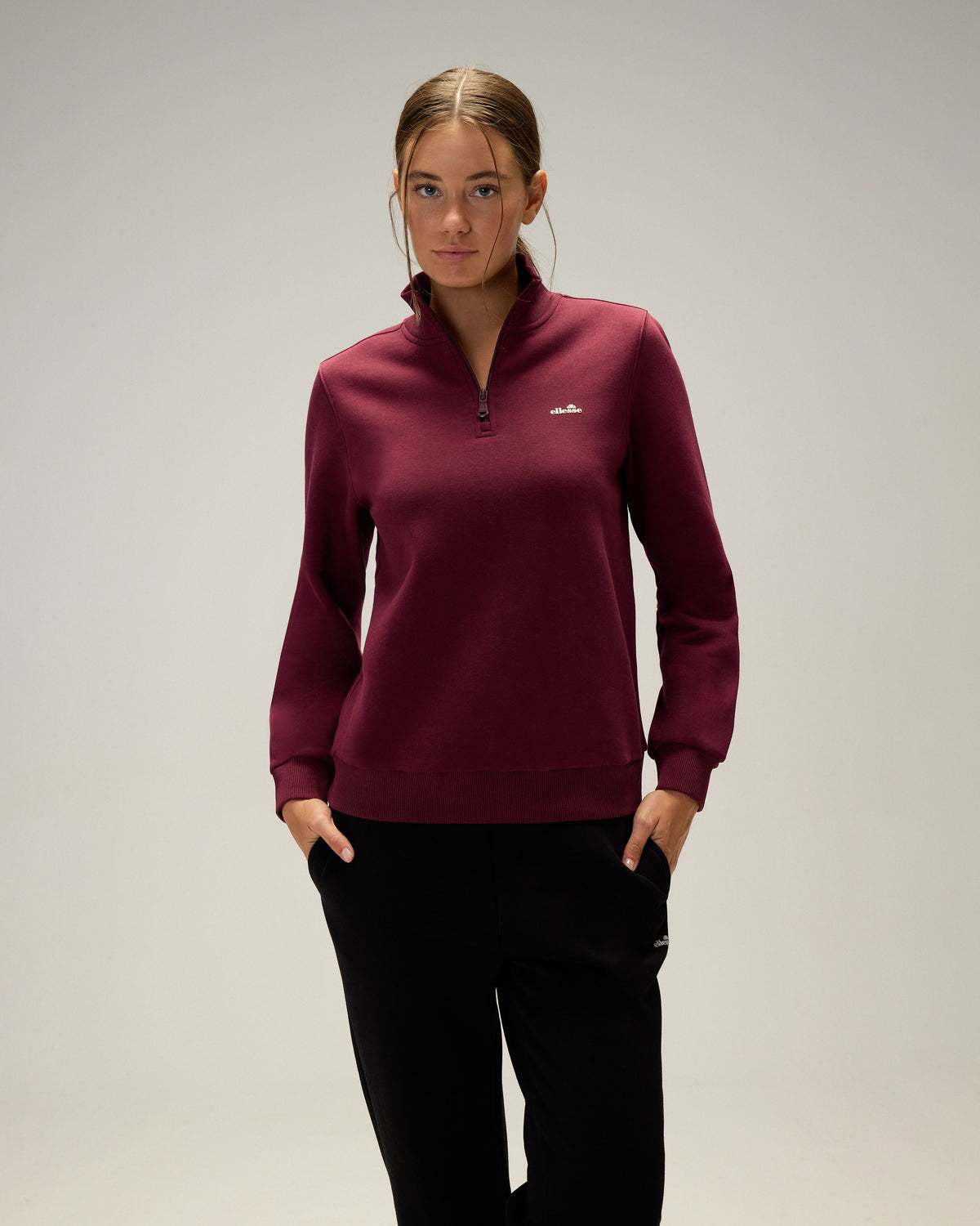 Ellesse Yarım Fermuarlı Kadın Sweatshirt 6wf1027-Brd