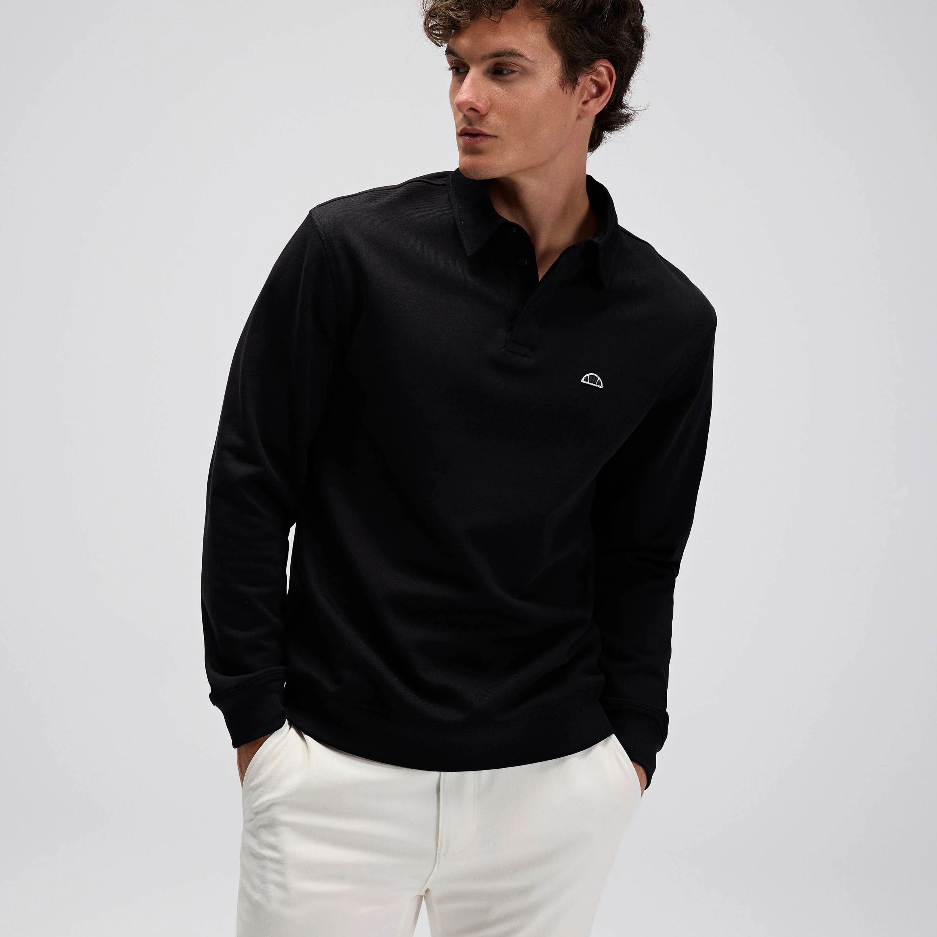 Ellesse Erkek Polo Sweatshirt EM633-BK
