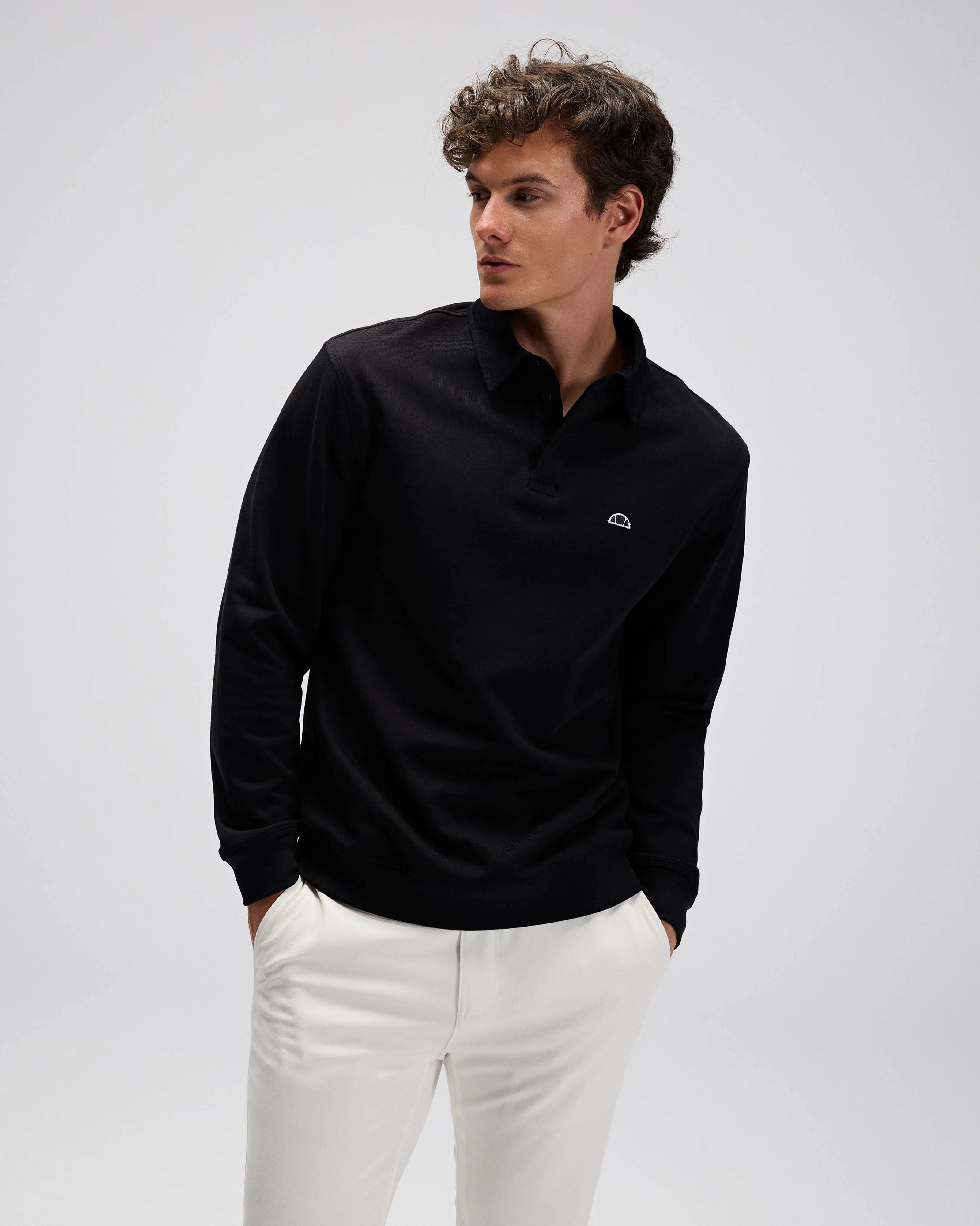Ellesse Erkek Polo Sweatshirt EM633-BK