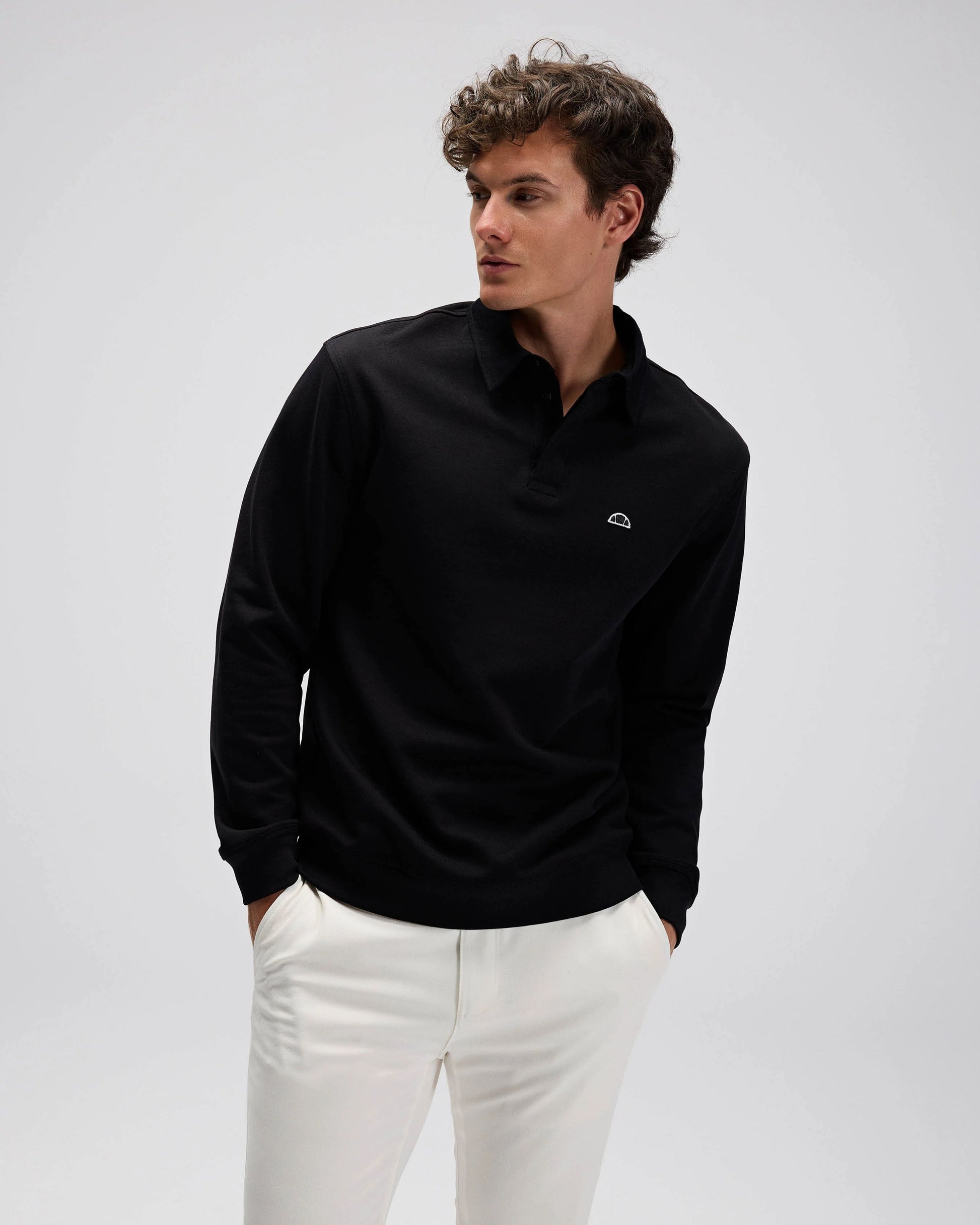 Ellesse Erkek Polo Sweatshirt EM633-BK