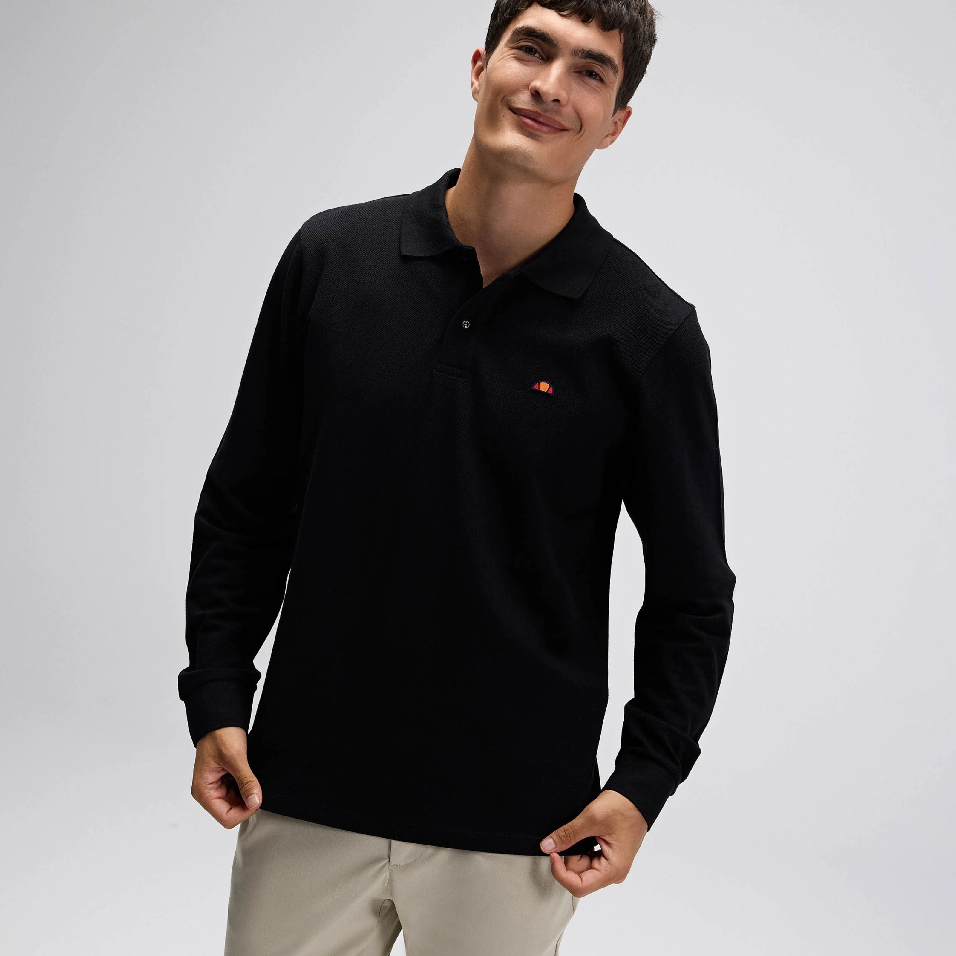 Ellesse Erkek Polo Sweatshirt EM582-BK