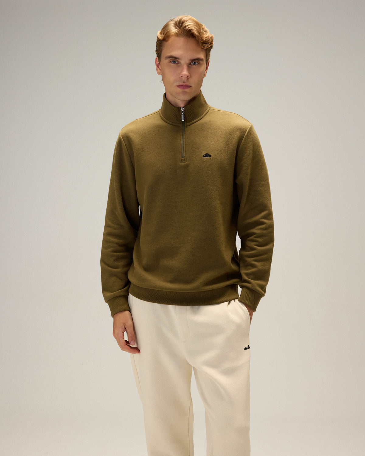 Ellesse Yarım Fermuarlı Erkek Sweatshirt 5WM1603-KH