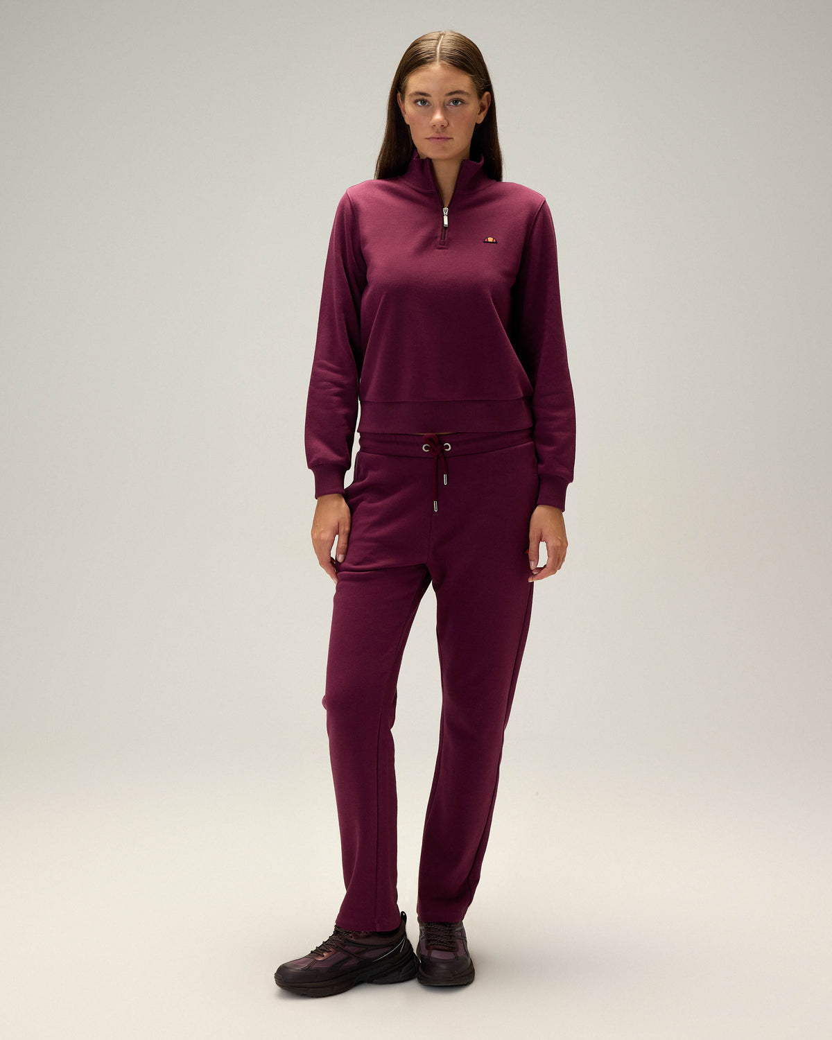 Ellesse Yarım Fermuarlı Kadın Sweatshirt 5WF3557-BRD