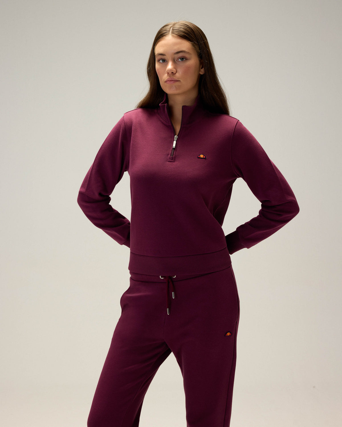Ellesse Yarım Fermuarlı Kadın Sweatshirt 5WF3557-BRD