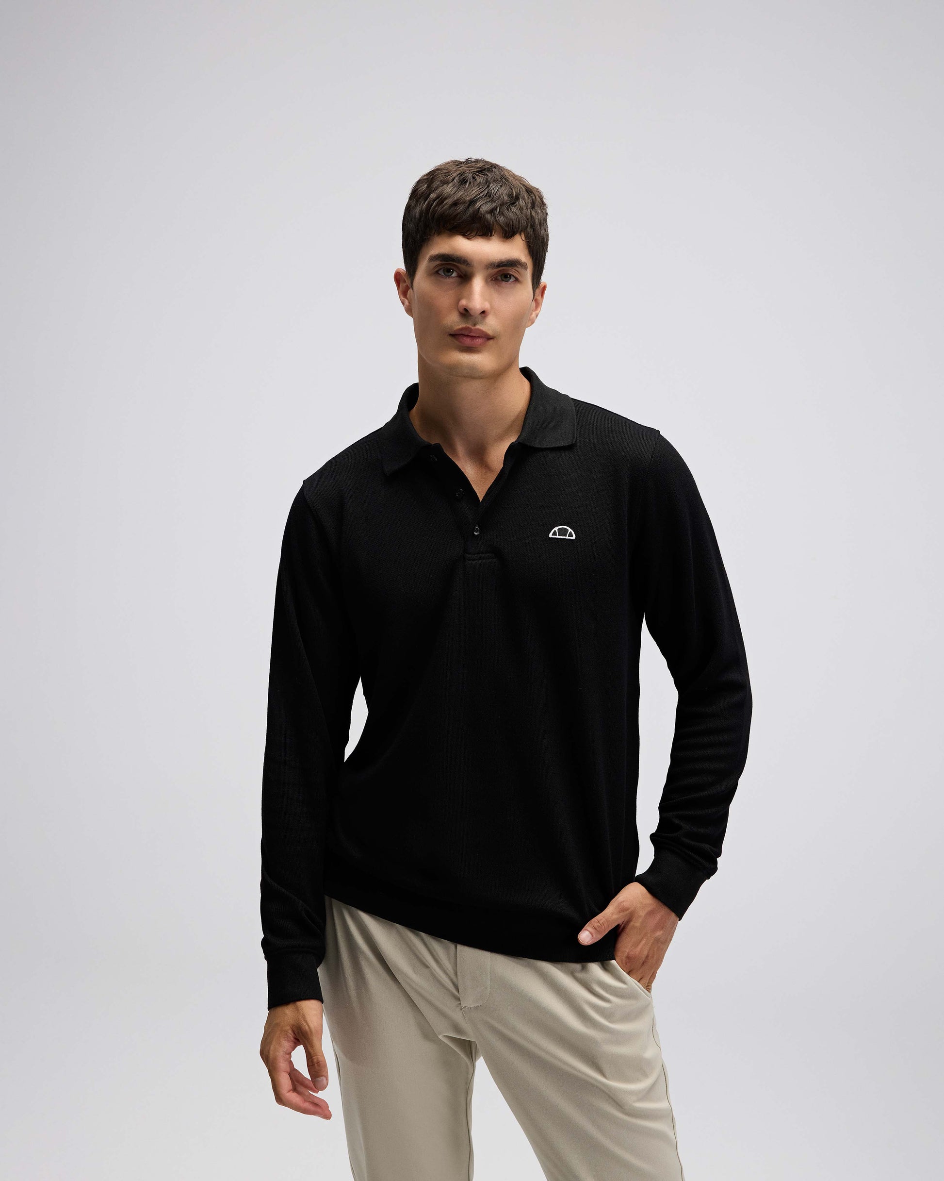 Ellesse Erkek Polo Sweatshirt EM633-BK