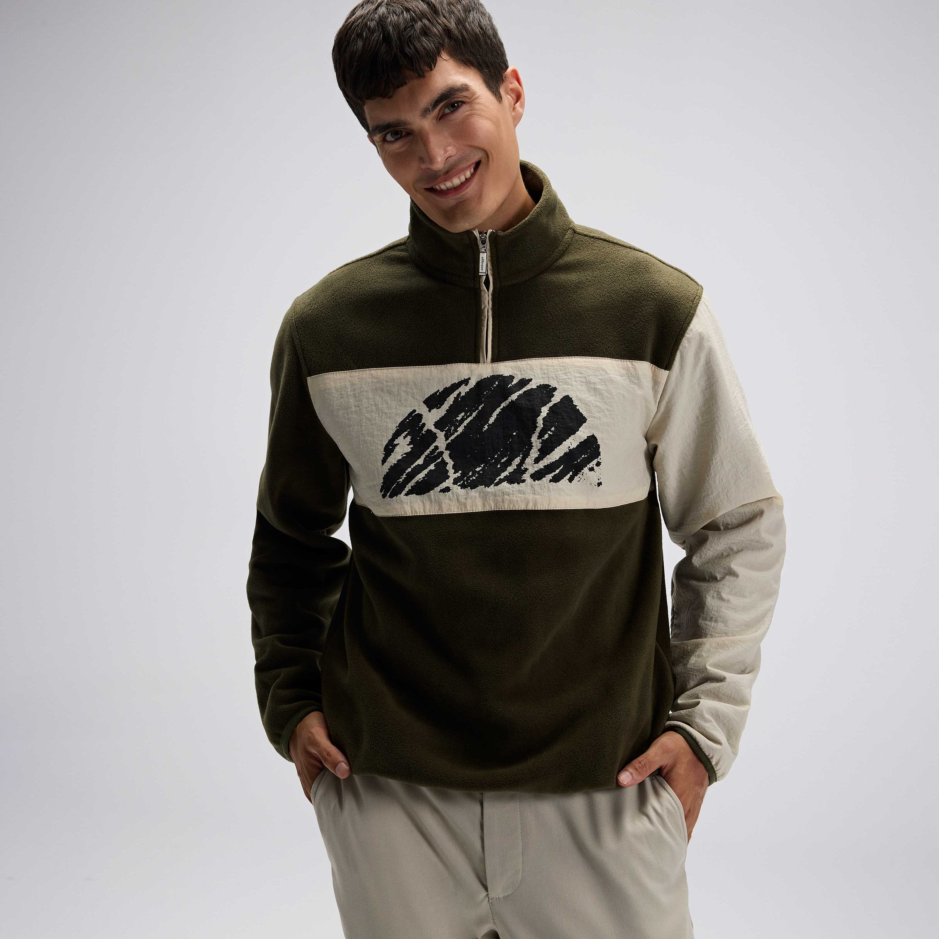 Ellesse Erkek Yarım Fermuarlı Sweat EM519-KH
