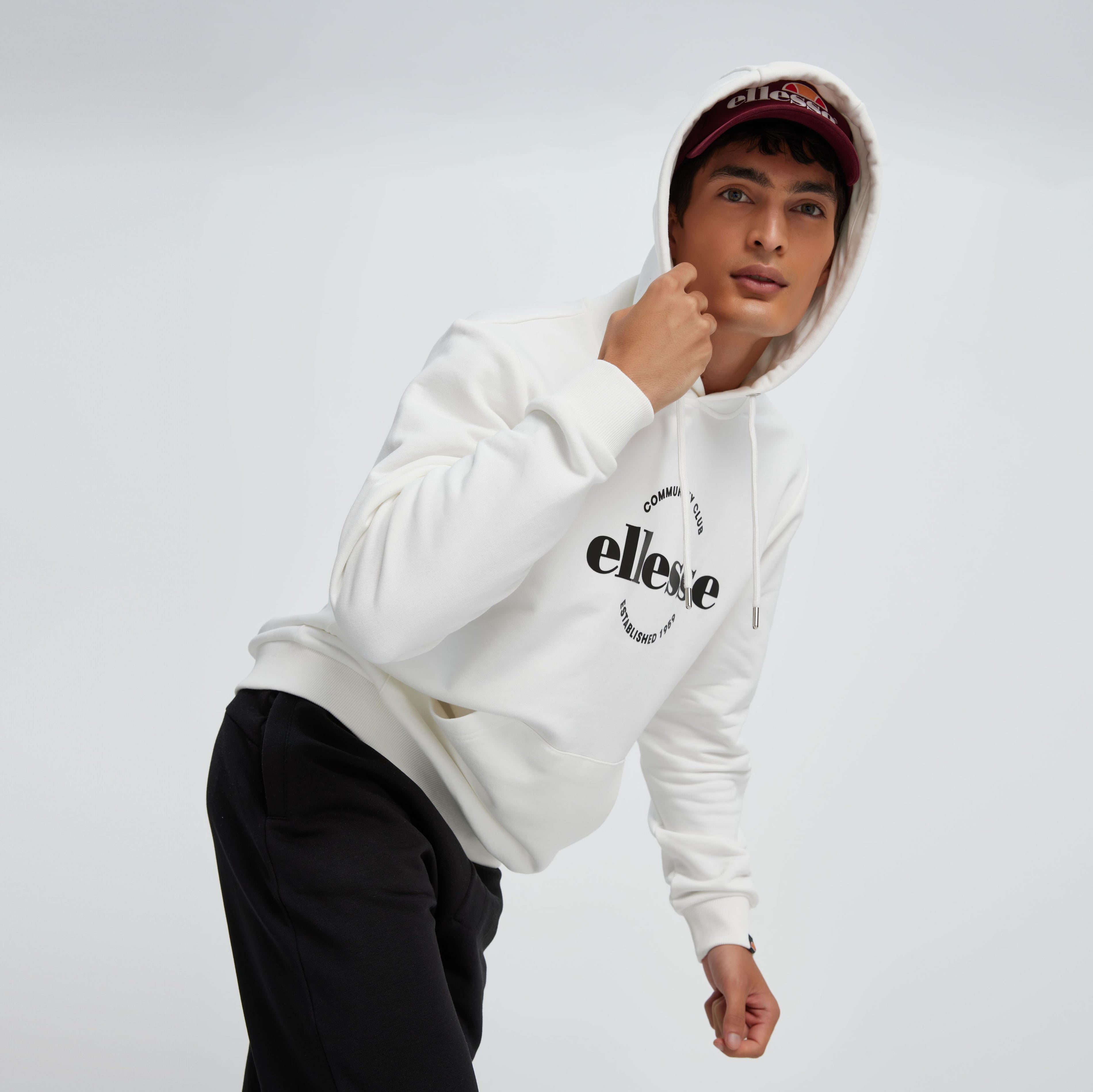 Ellesse Erkek Kapüşonlu Sweatshirt EM050-BG