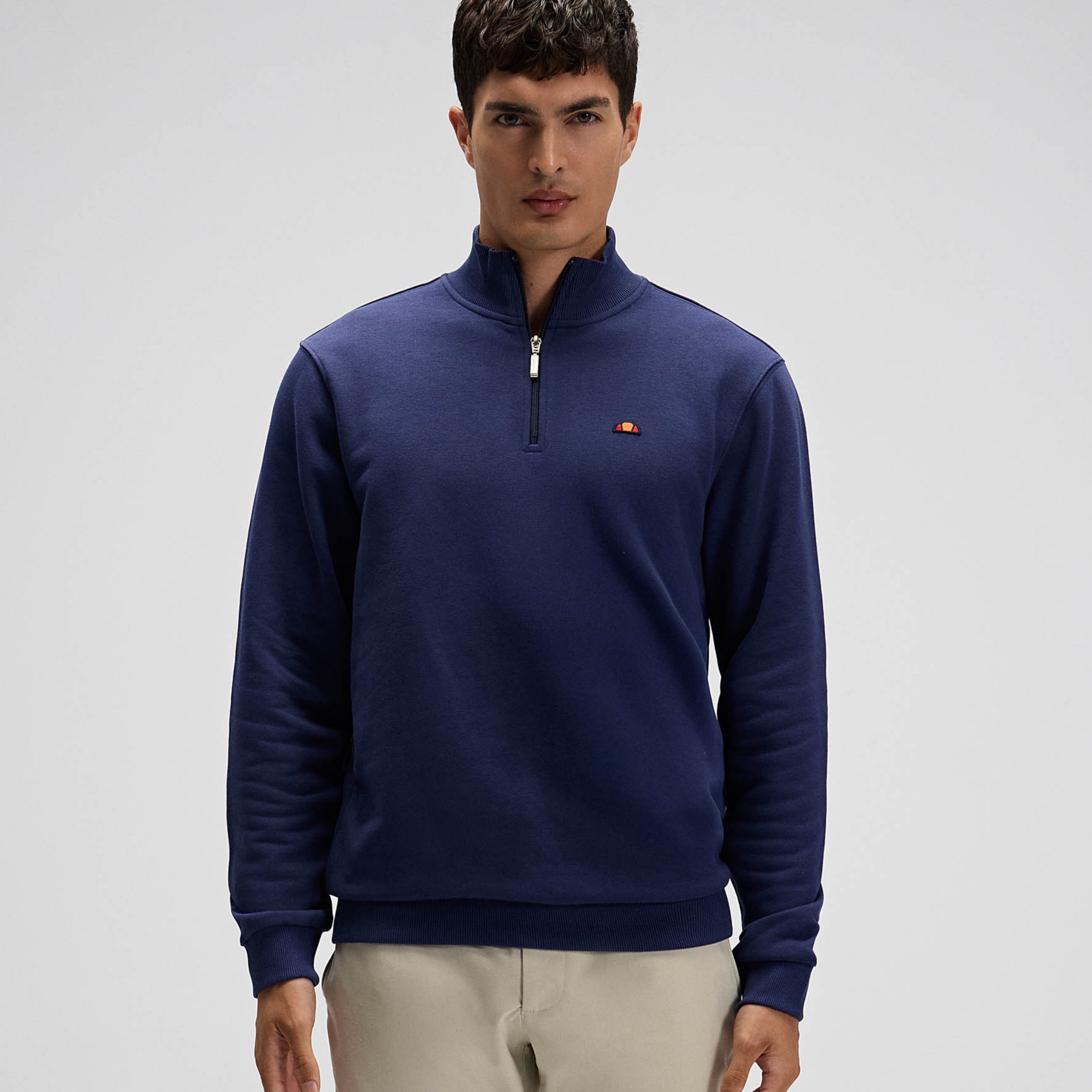 Ellesse Erkek Yarım Fermuarlı Sweat EM580-NV