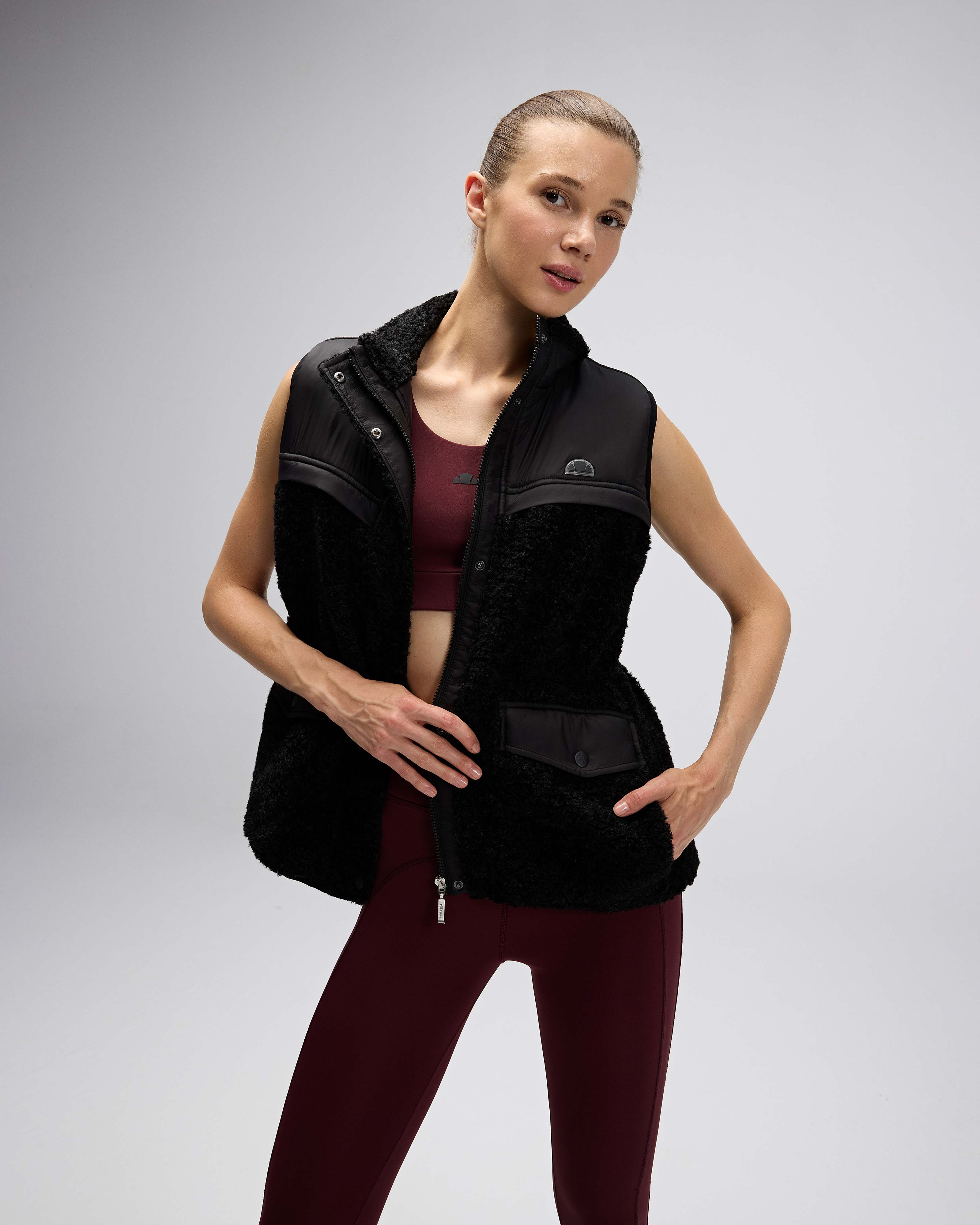 Ellesse Kadın Polar Yelek EF545-BK