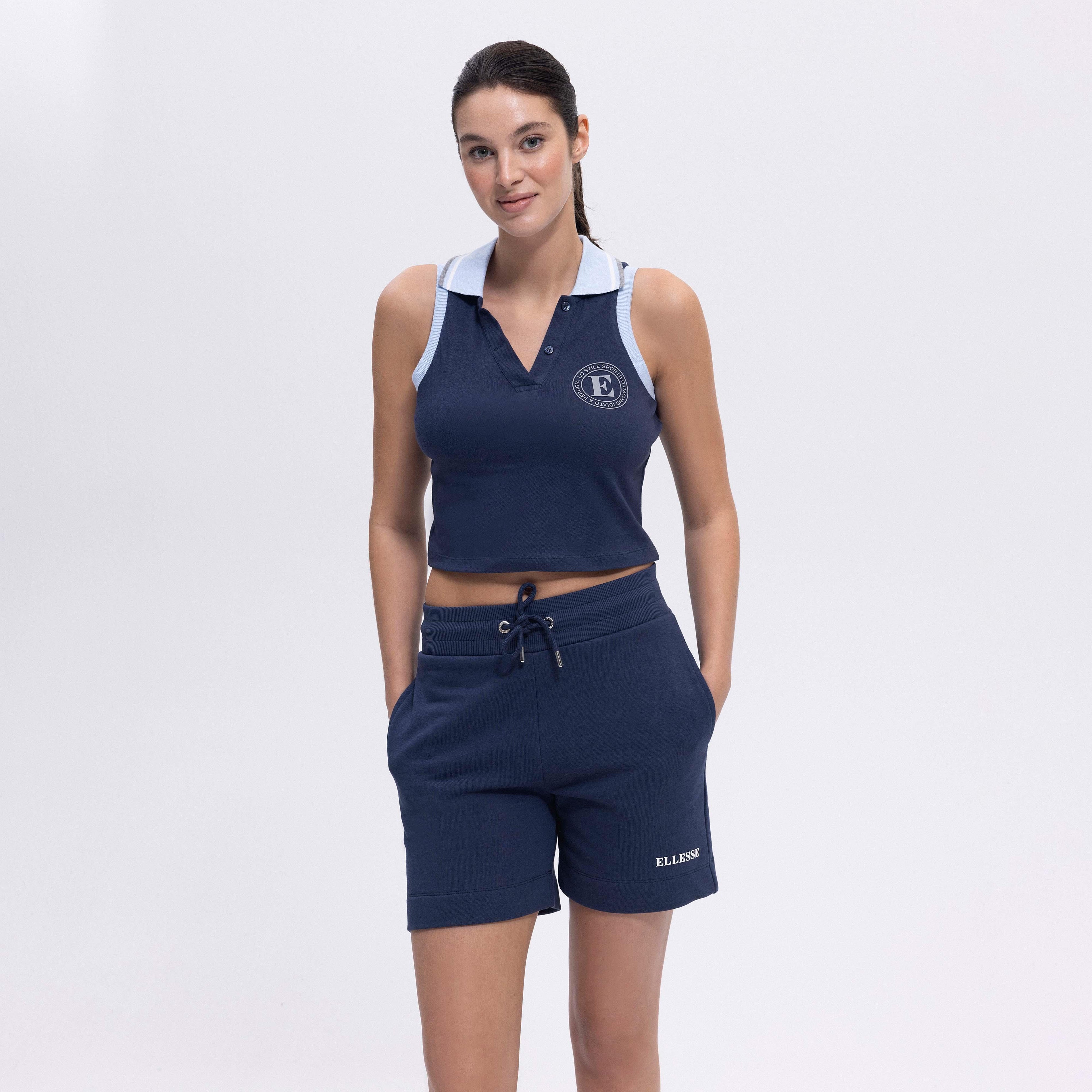 Ellesse Kadın Polo Yaka Tişört EF401-NV