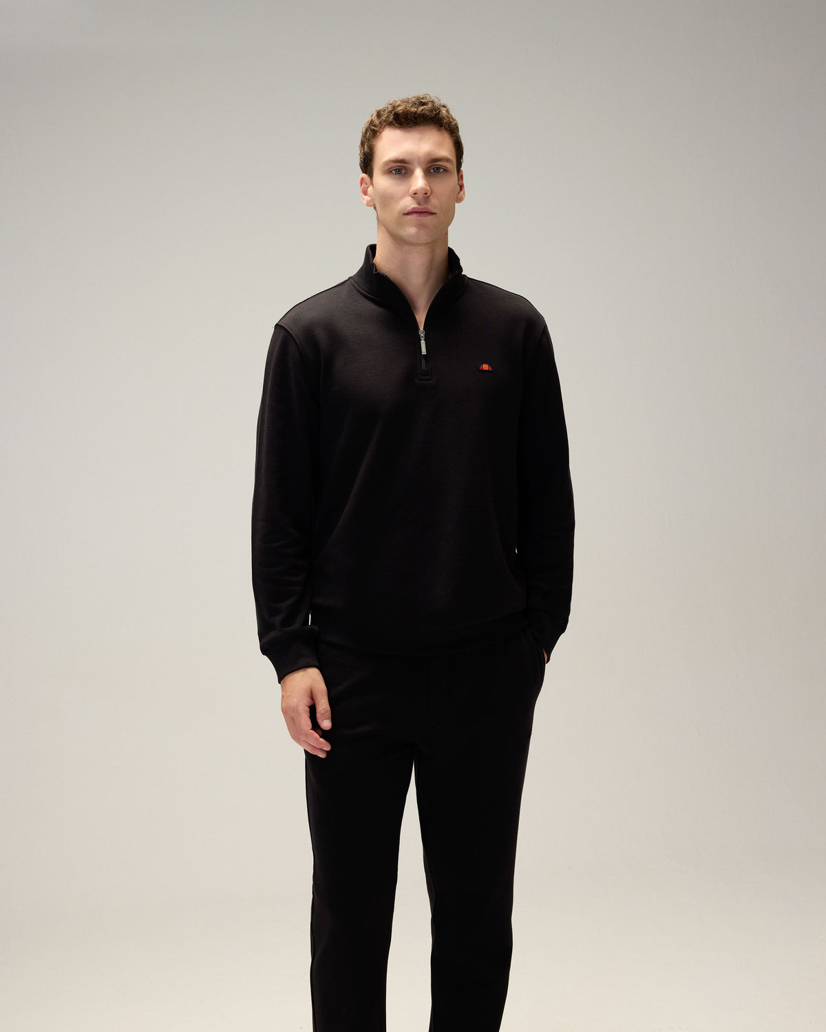 Ellesse Yarım Fermuarlı Erkek Sweatshirt 5WM3580-BK