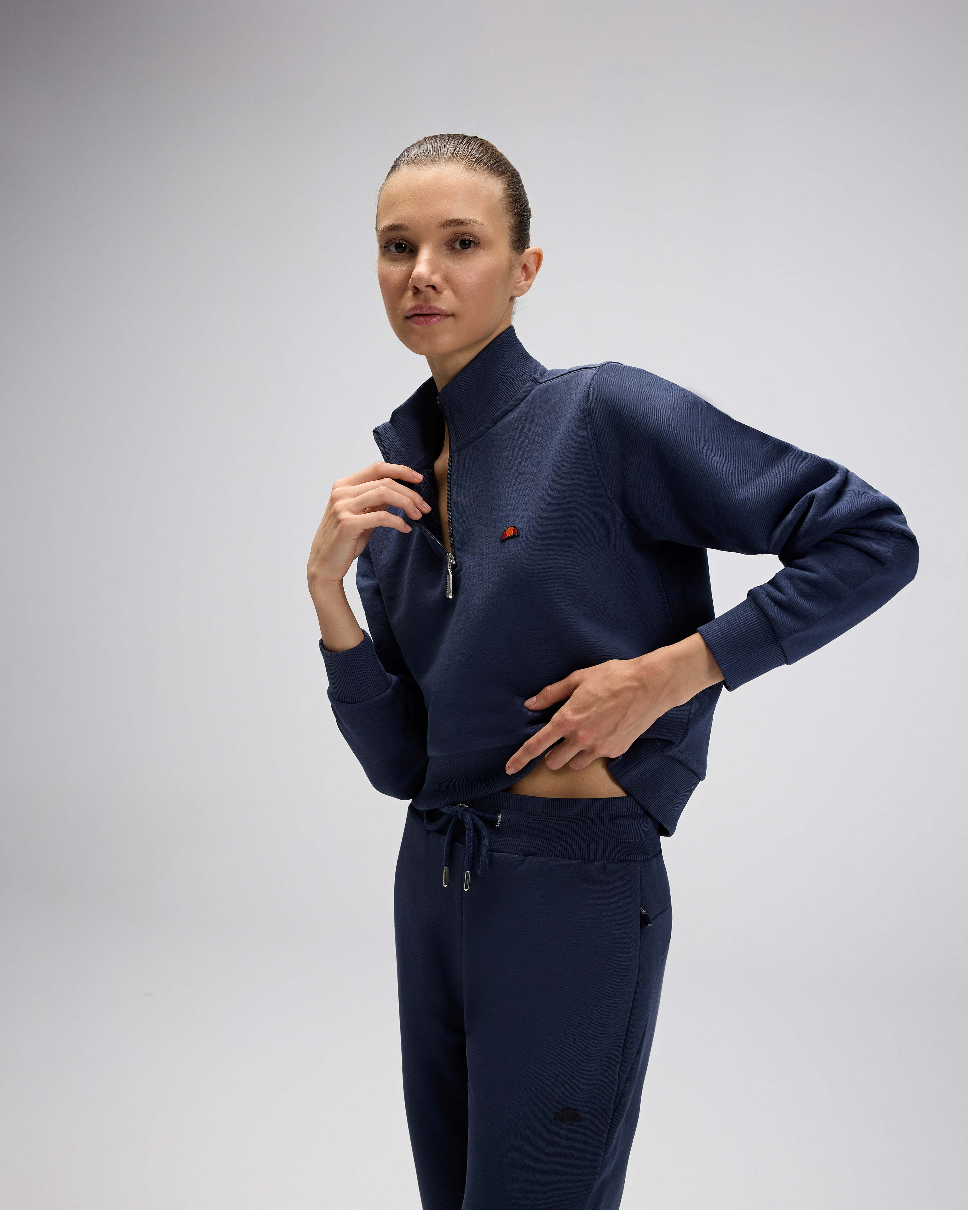 Ellesse Kadın Yarım Fermuarlı Sweat EF557-NV