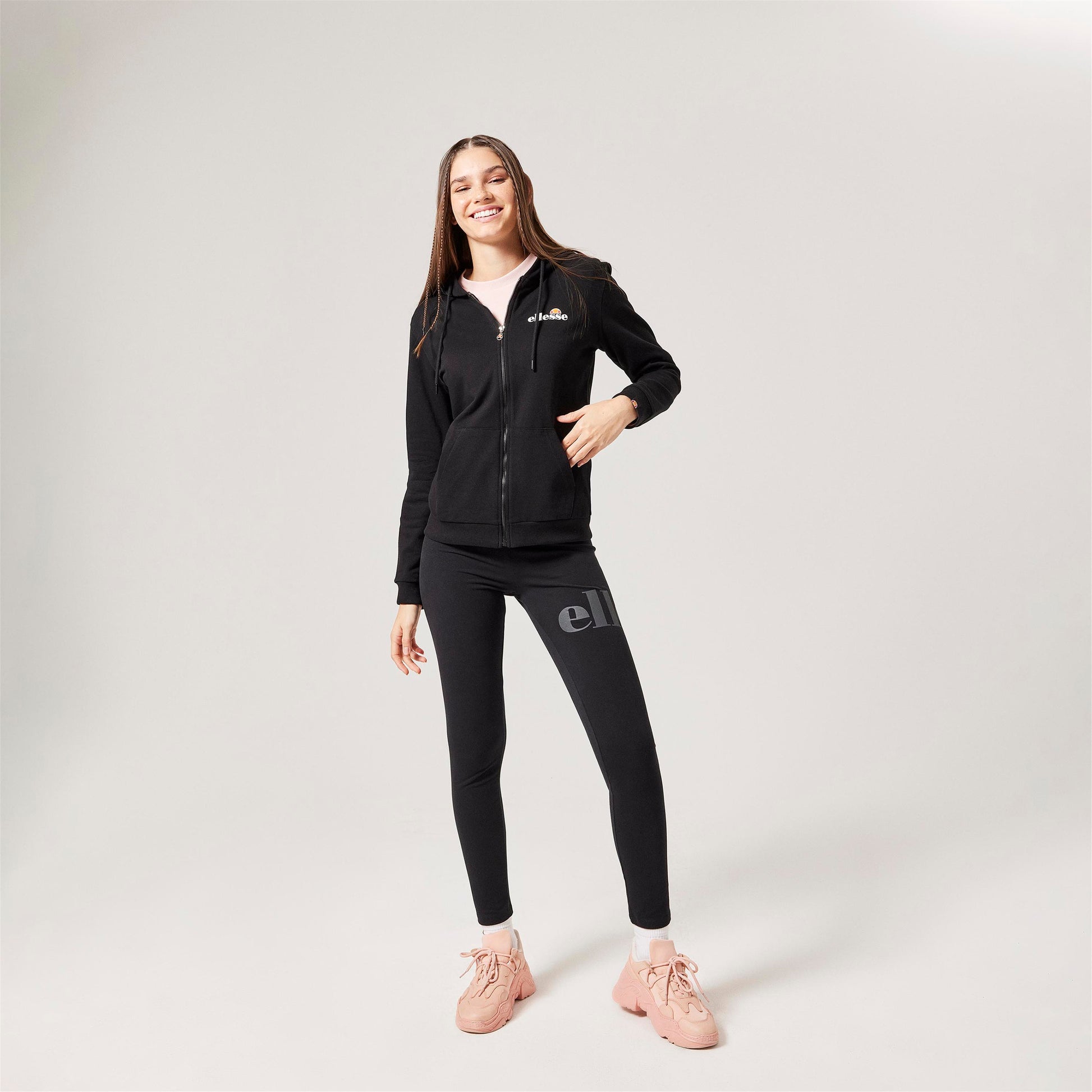 ellesse Kadın Siyah Fermuarlı Sweatshirt F025-BK