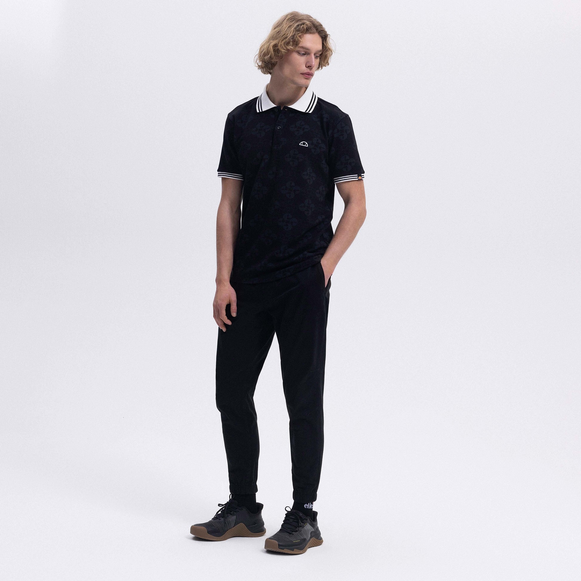 Ellesse Erkek Polo Yaka Tişört EM381-BK