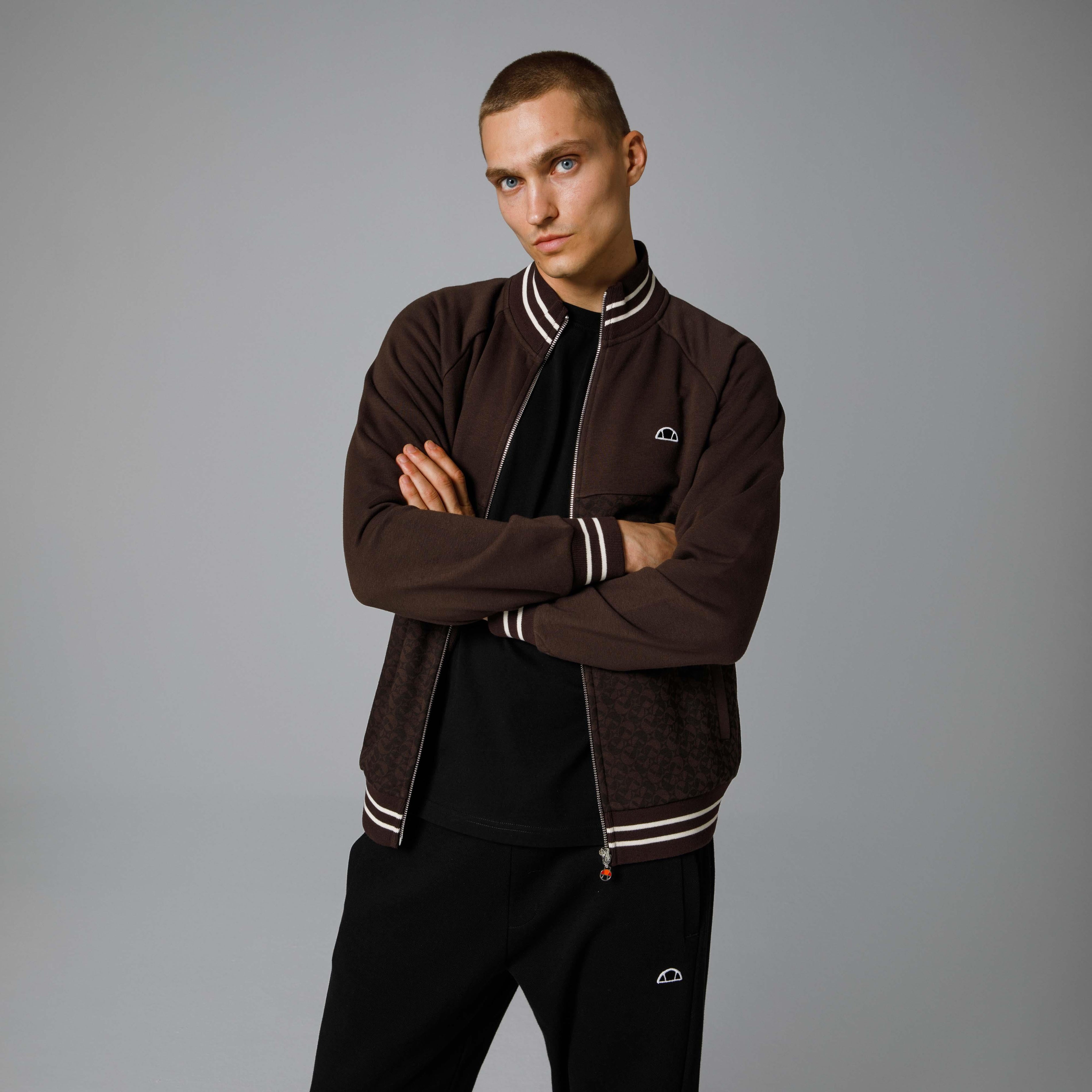 Ellesse Fermuarlı Erkek Sweatshirt EM228-BR