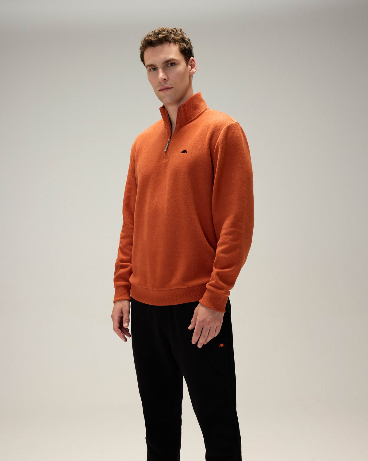 Ellesse Yarım Fermuarlı Erkek Sweatshirt 5WM1603-BR