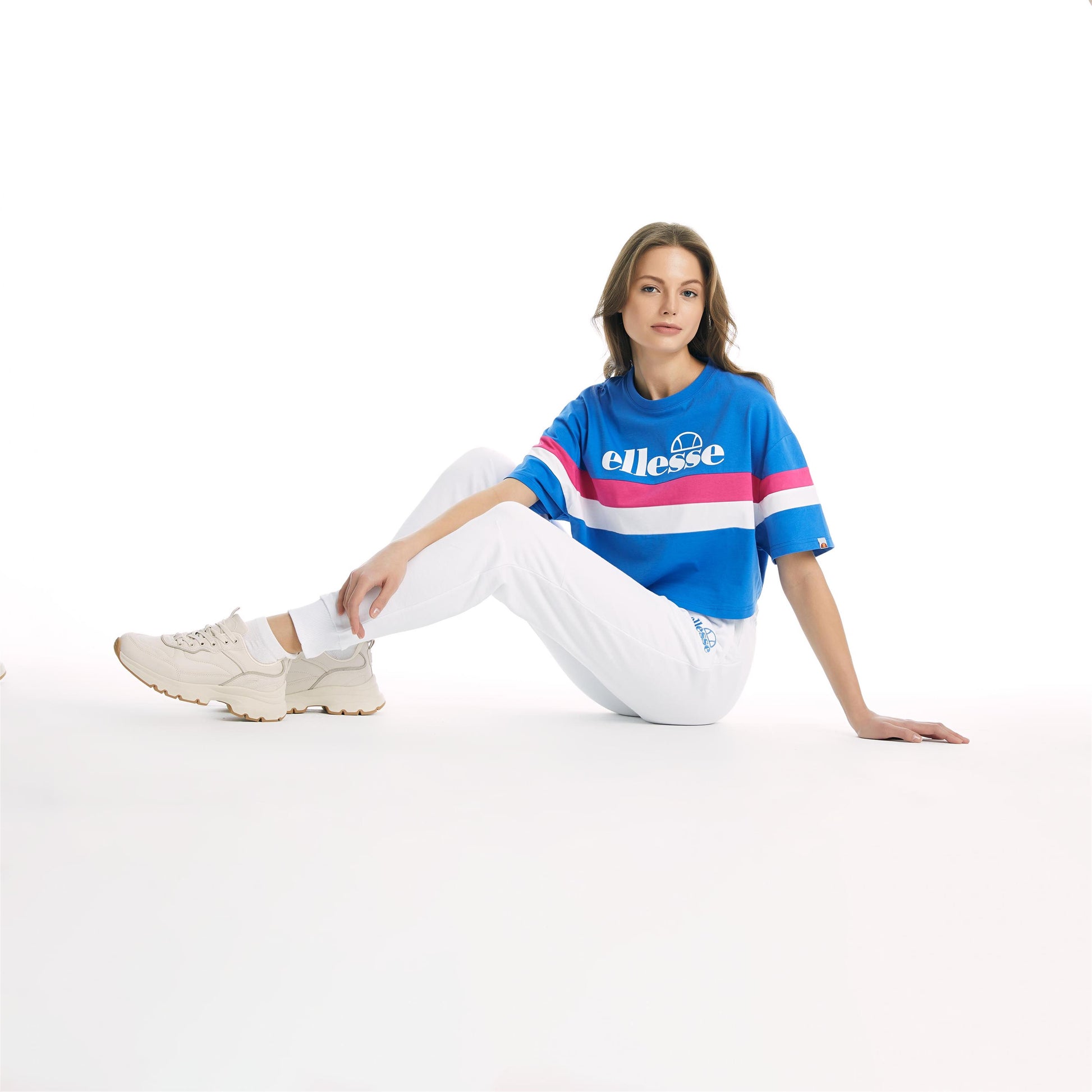 Ellesse Kadın Sax Mavi Tişört CF002-SBL