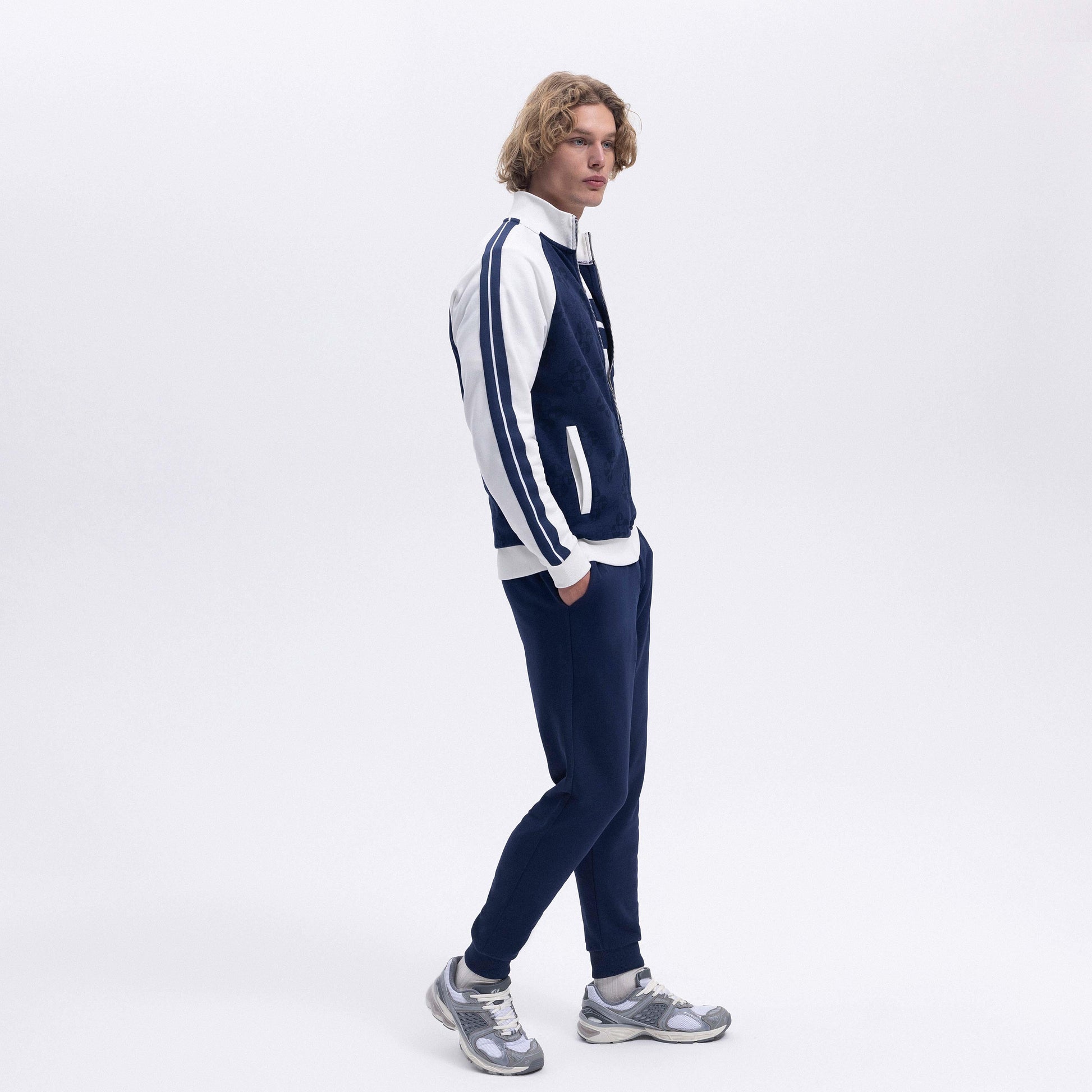 Ellesse Erkek Fermuarlı Sweat EM357-NV