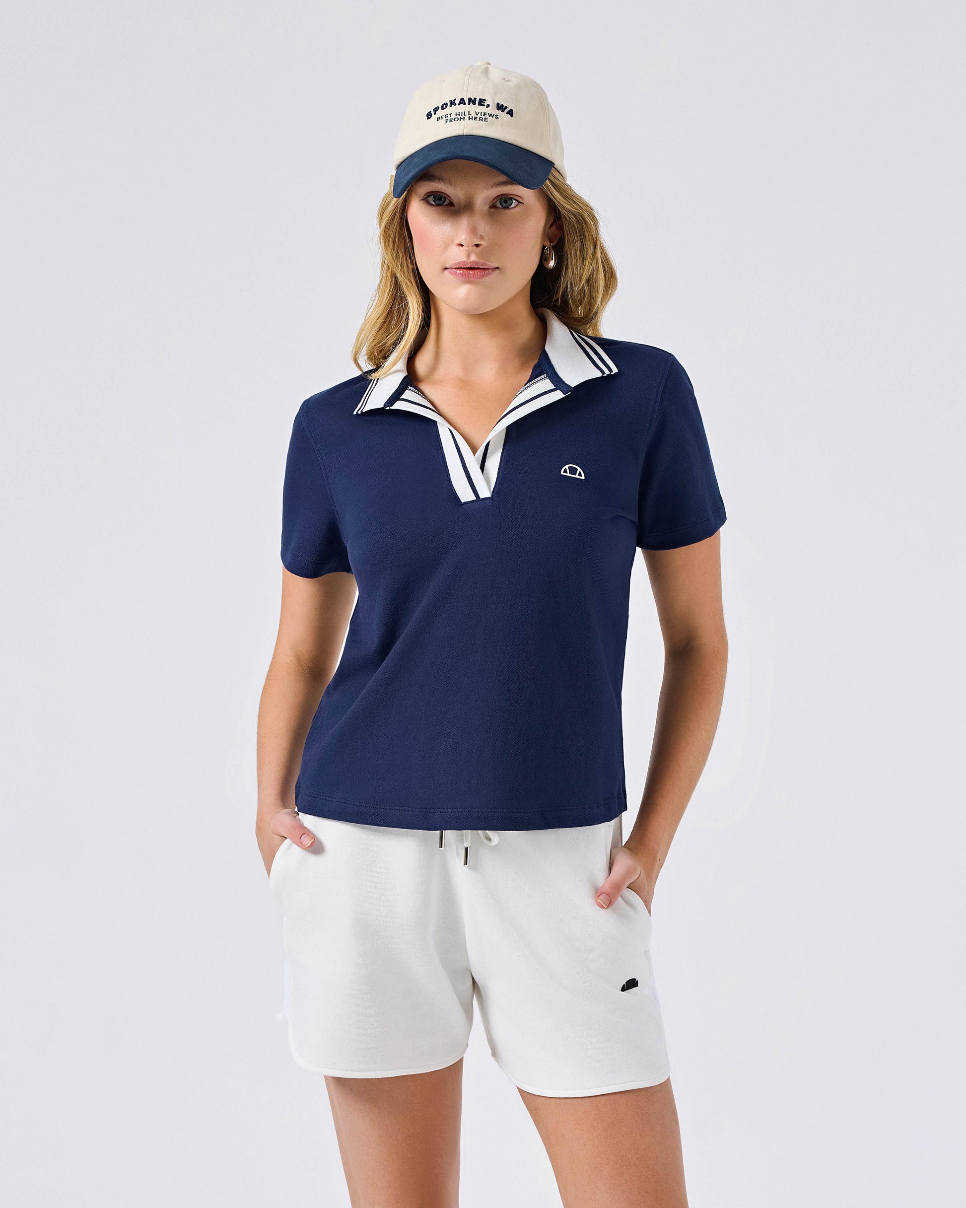 Ellesse Polo Yaka Kadın Tişört 6SF5004-NV