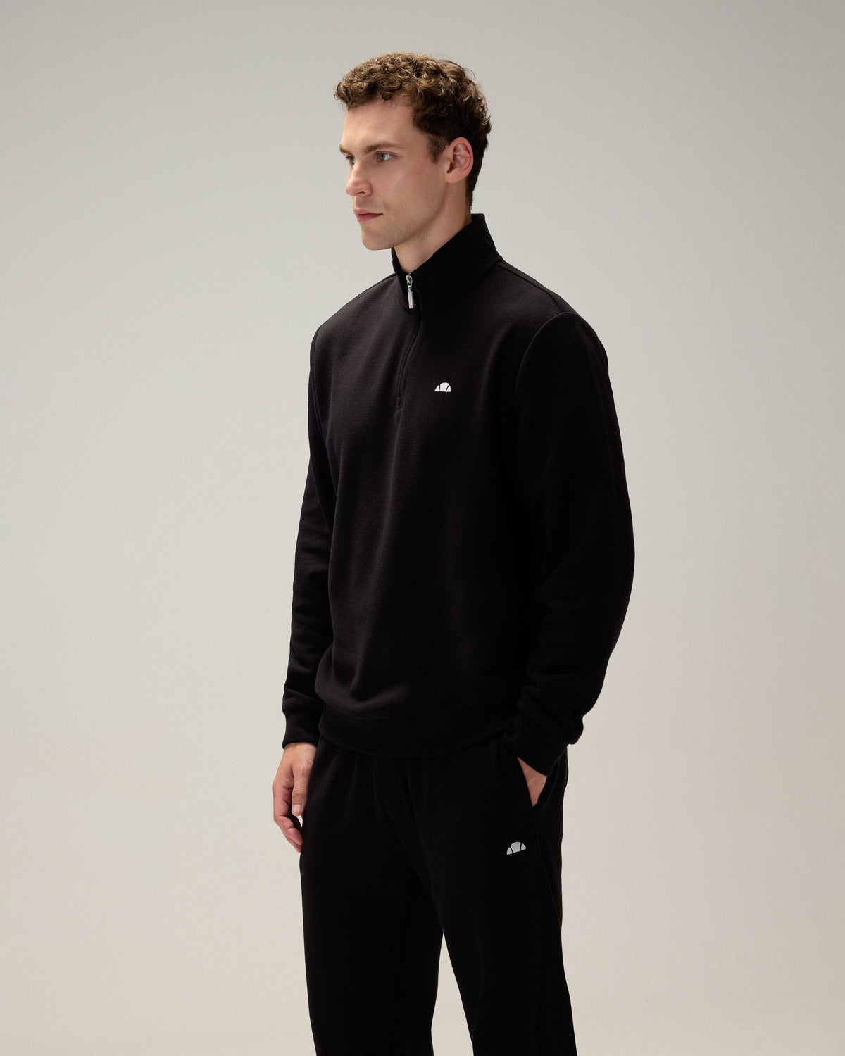 Ellesse Yarım Fermuarlı Erkek Sweatshirt 5WM1603-BK