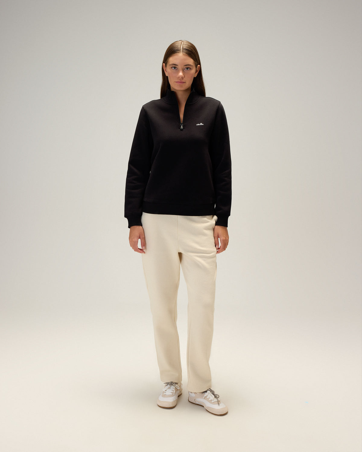 Ellesse Yarım Fermuarlı Kadın Sweatshirt 6WF1027-BK