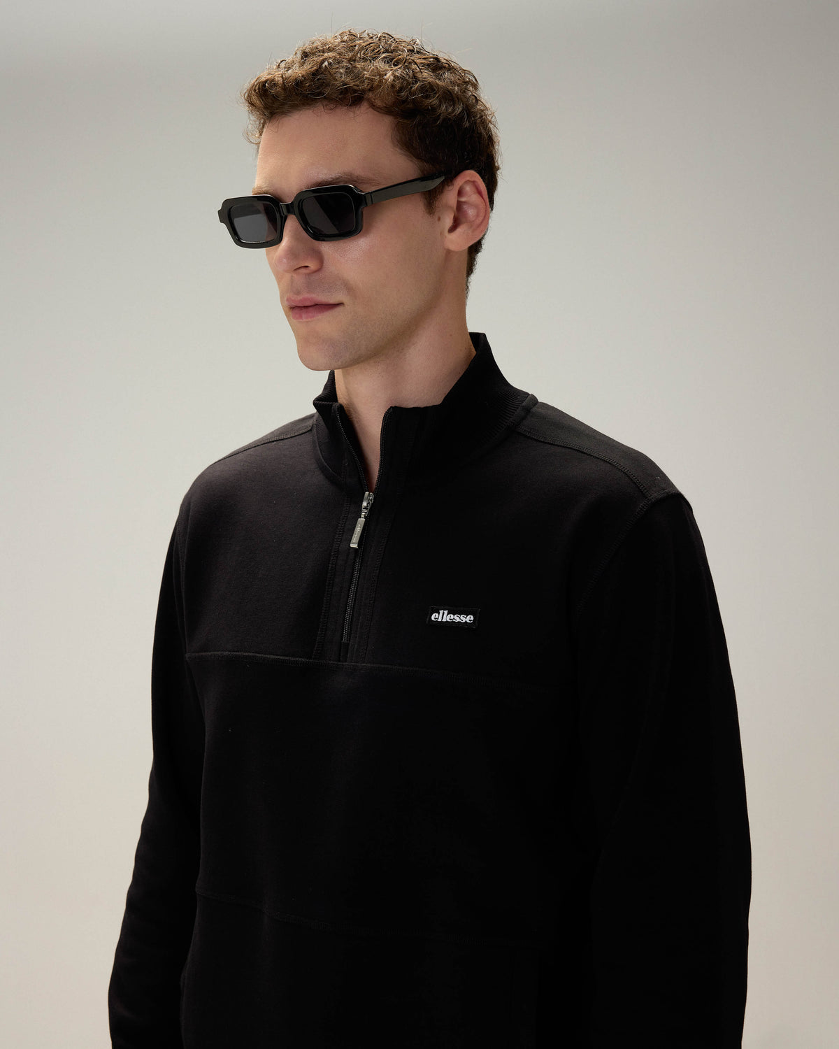 Ellesse Yarım Fermuarlı Erkek Sweat 6WM1025-BK