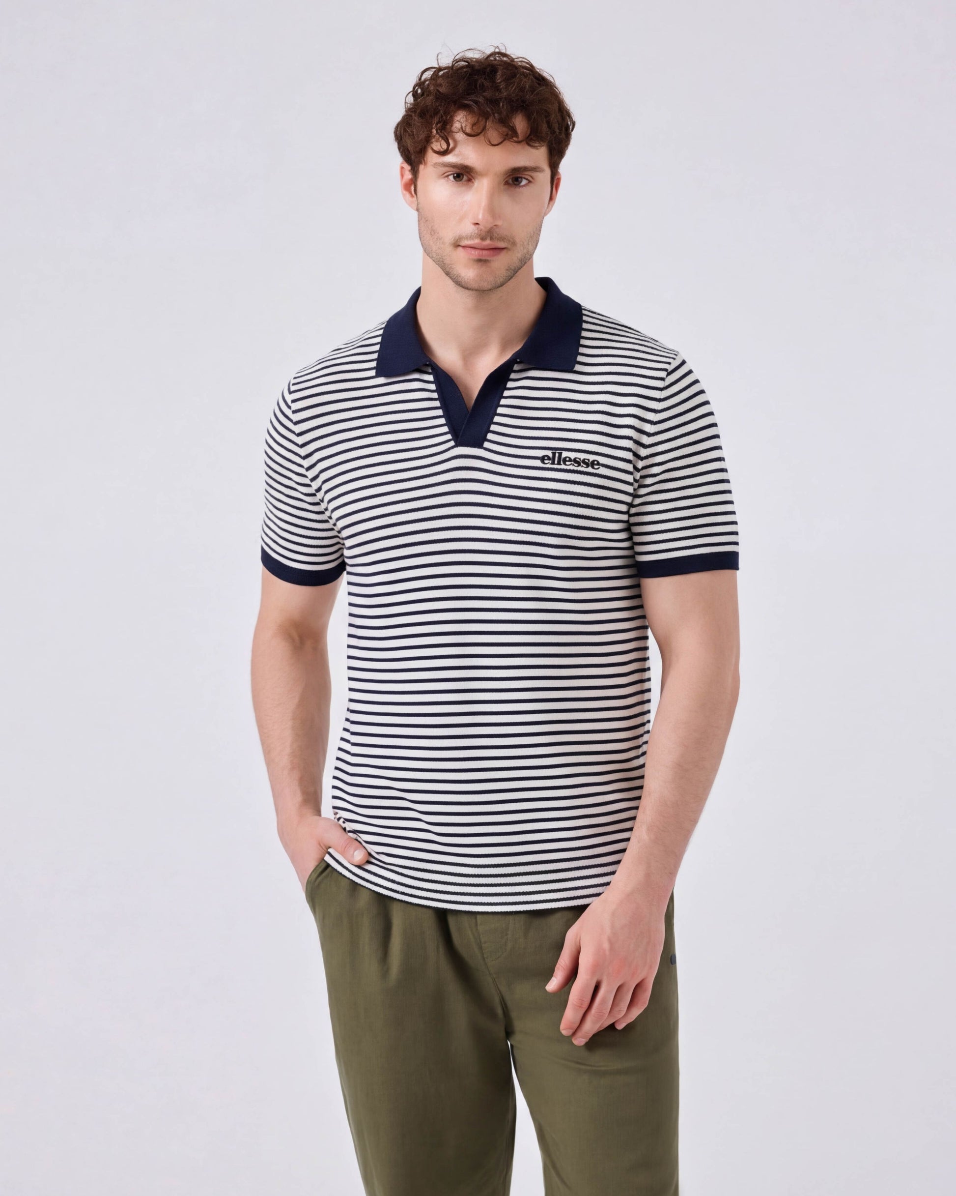 Ellesse Polo Yaka Erkek Tişört 6SM5019-NV