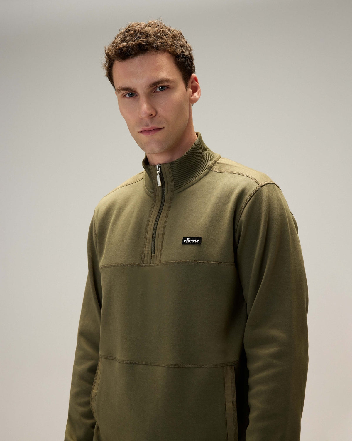 Ellesse Yarım Fermuarlı Erkek Sweat 6WM1025-KH
