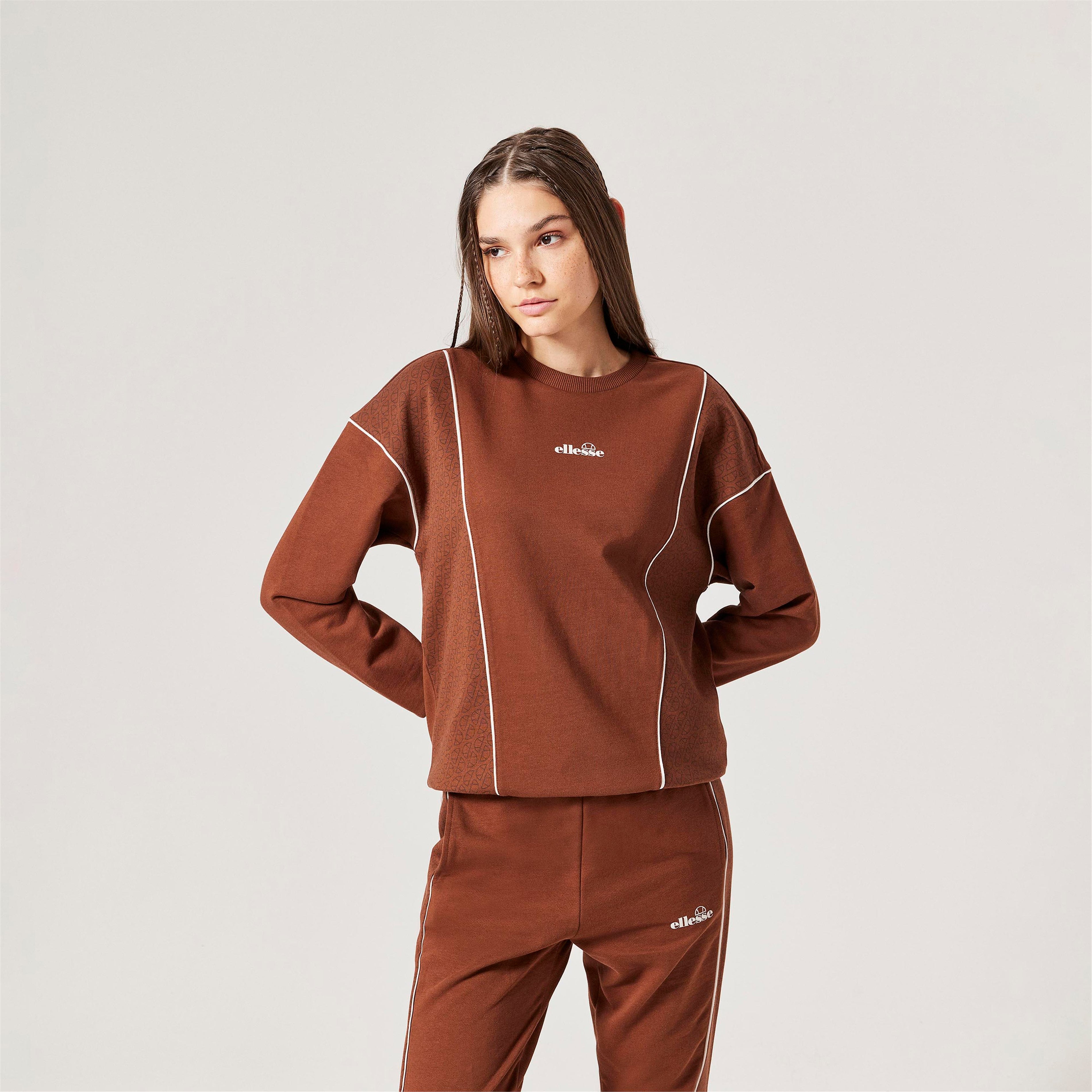 ellesse Kadın Kahverengi Sweatshirt F003-BR