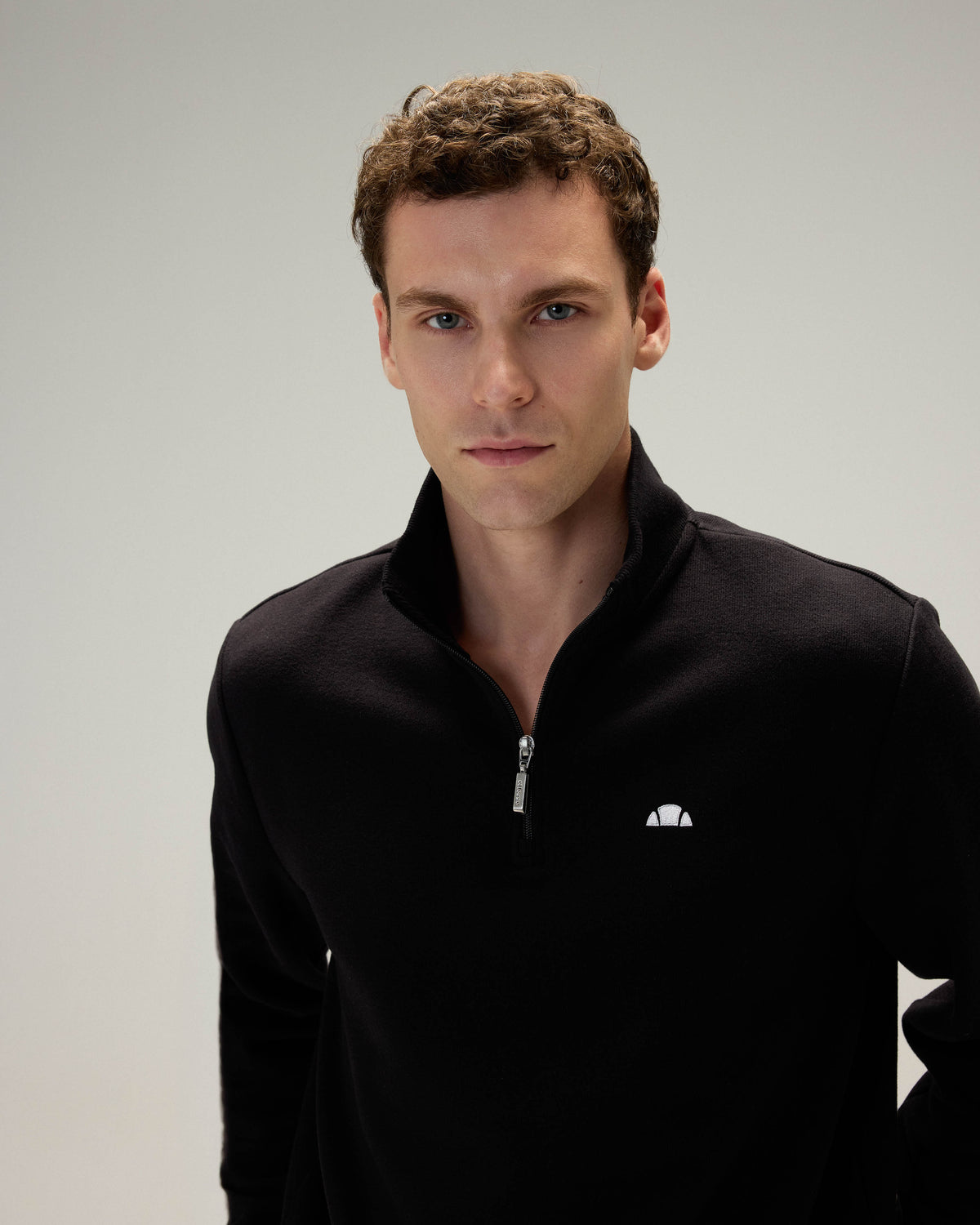 Ellesse Yarım Fermuarlı Erkek Sweatshirt 5WM1603-BK