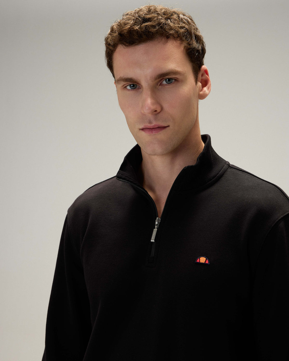 Ellesse Yarım Fermuarlı Erkek Sweatshirt 5WM3580-BK