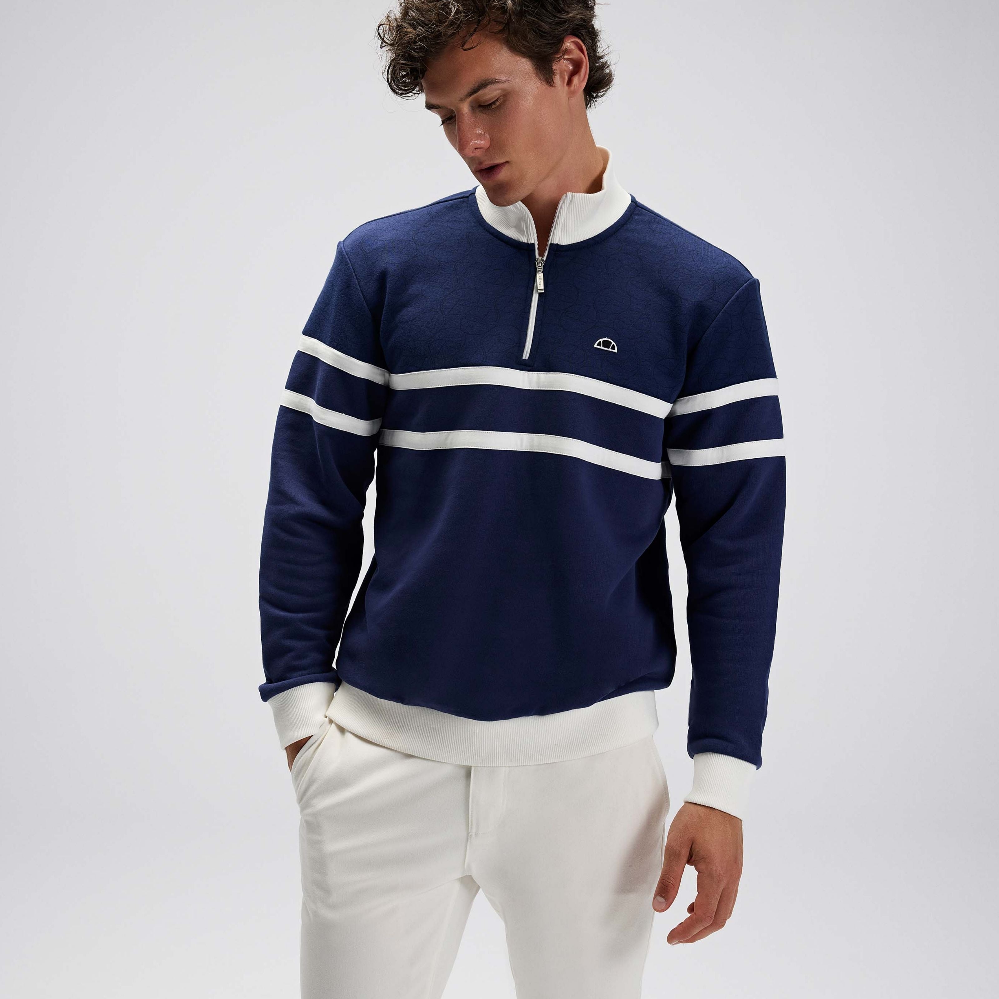 Ellesse Erkek Yarım Fermuarlı Sweat EM619-NV