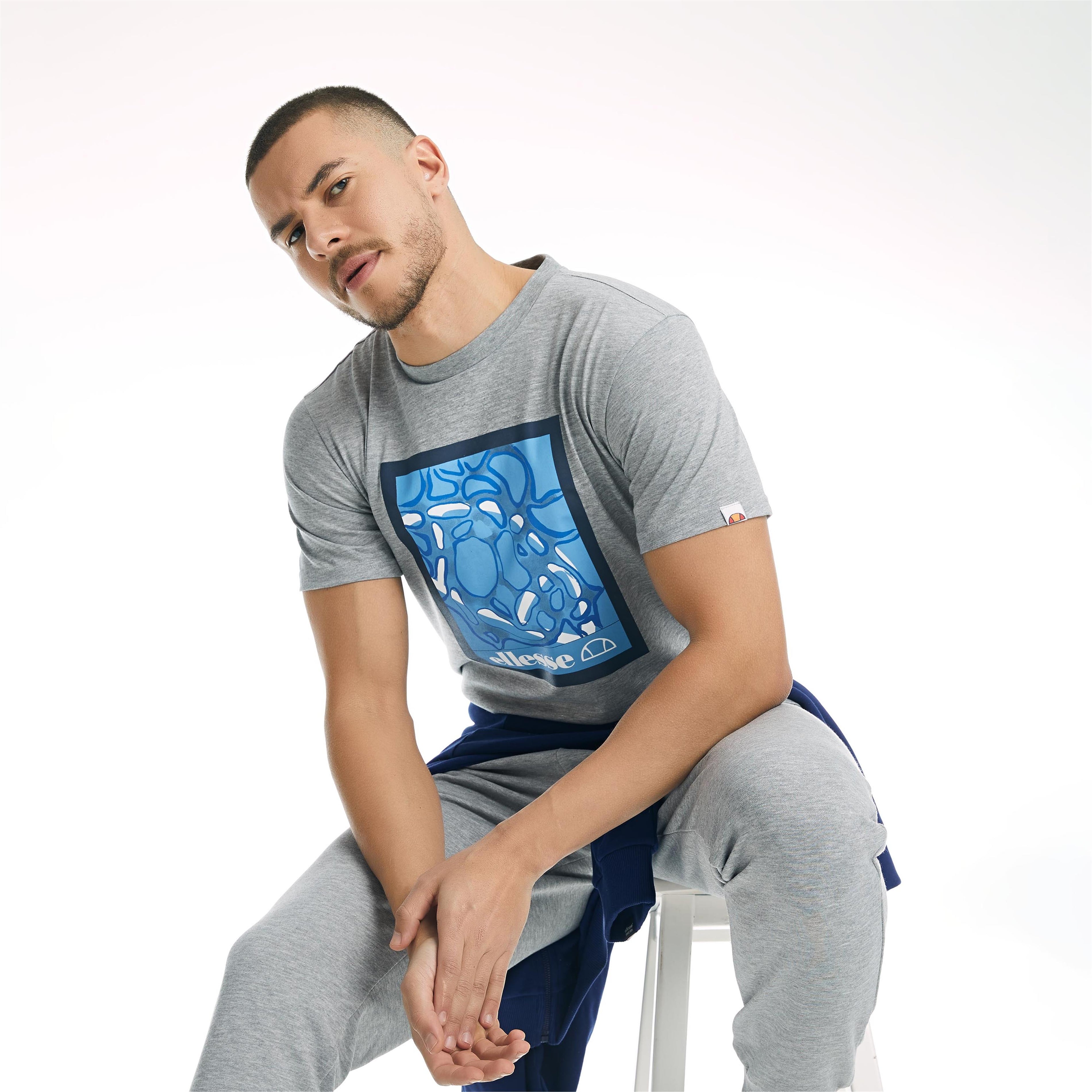 Ellesse Erkek Gri Tişört EM024-GR