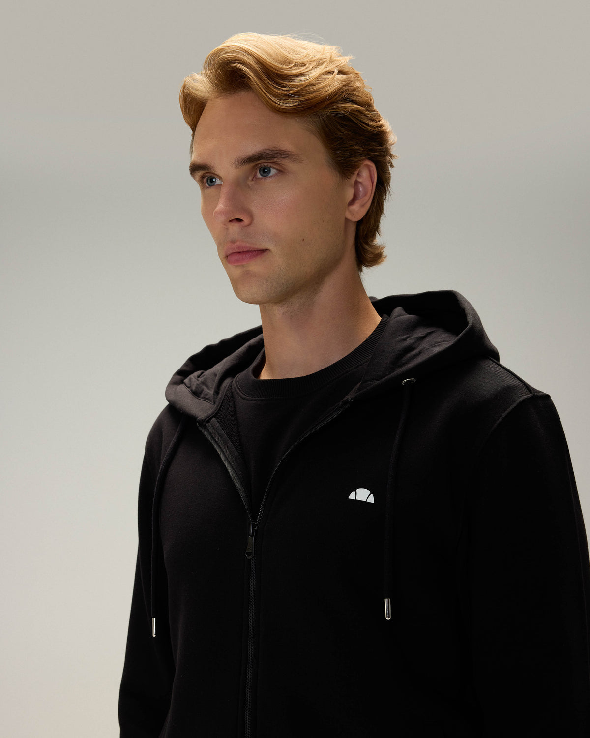 Ellesse Fermuarlı Kapüşonlu Erkek Sweatshirt 5wm1555-Bk