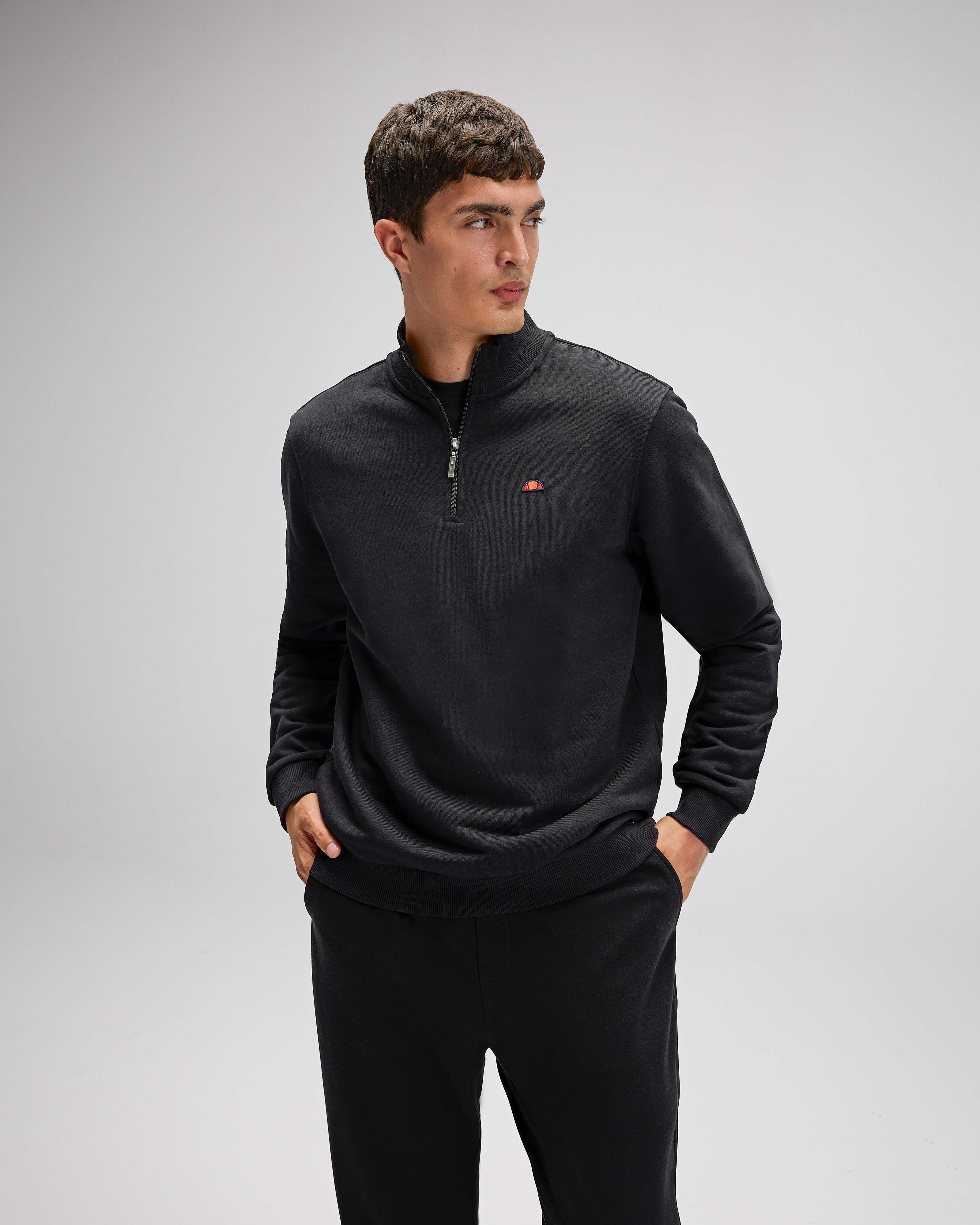Ellesse Erkek Yarım Fermuarlı Sweat EM580-BK