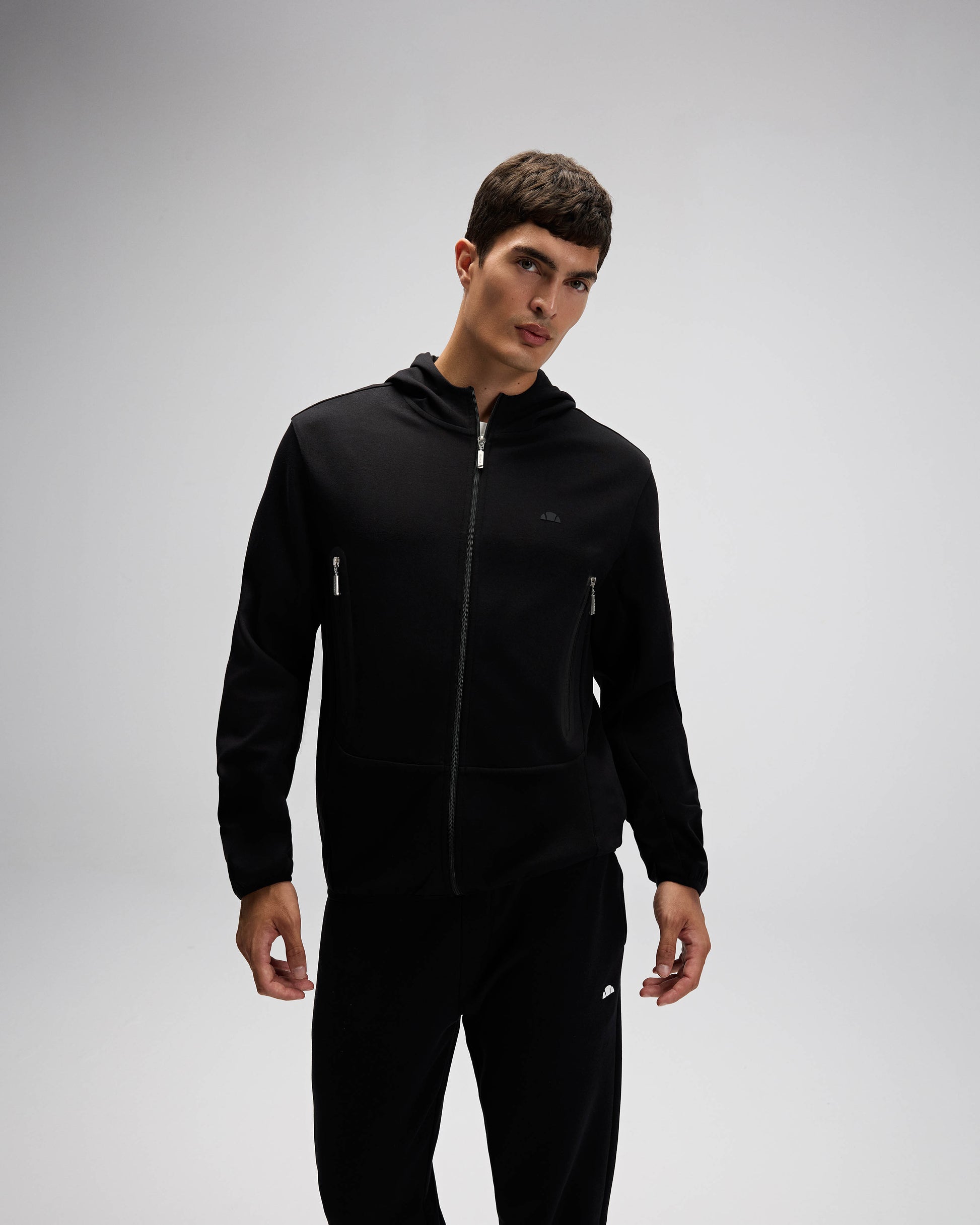 Ellesse Erkek Fermuarlı Kapüşonlu Sweat EM526-BK