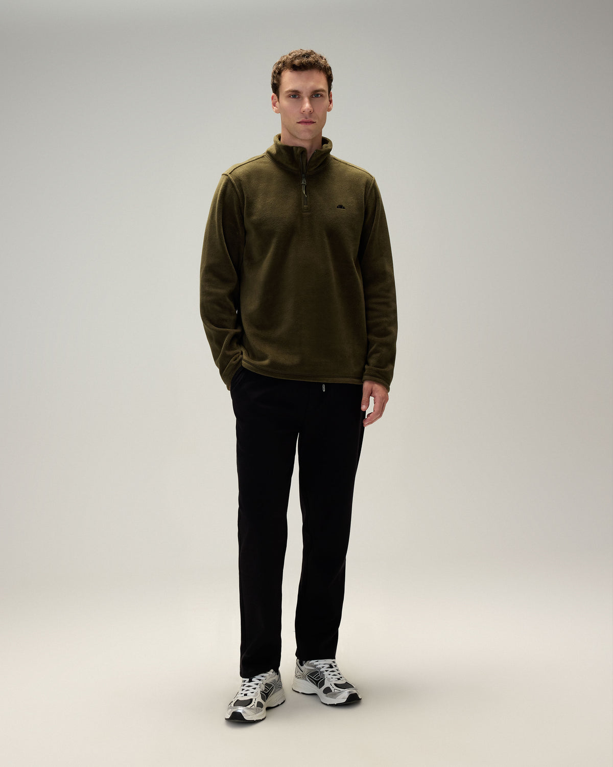 Ellesse Yarım Fermuarlı Erkek Sweatshirt 6wm1023-Kh