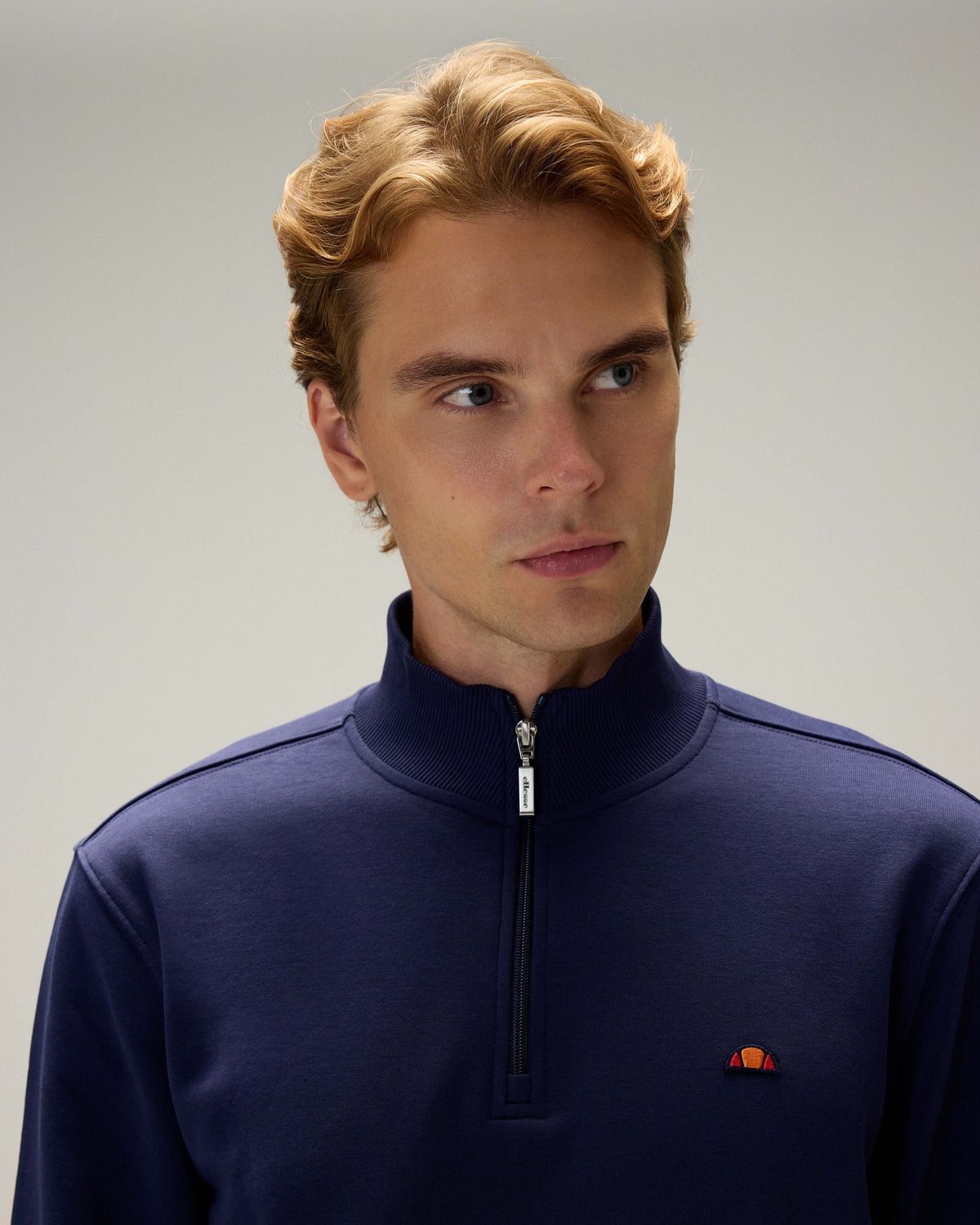 Ellesse Yarım Fermuarlı Erkek Sweatshirt 5WM3580-NV