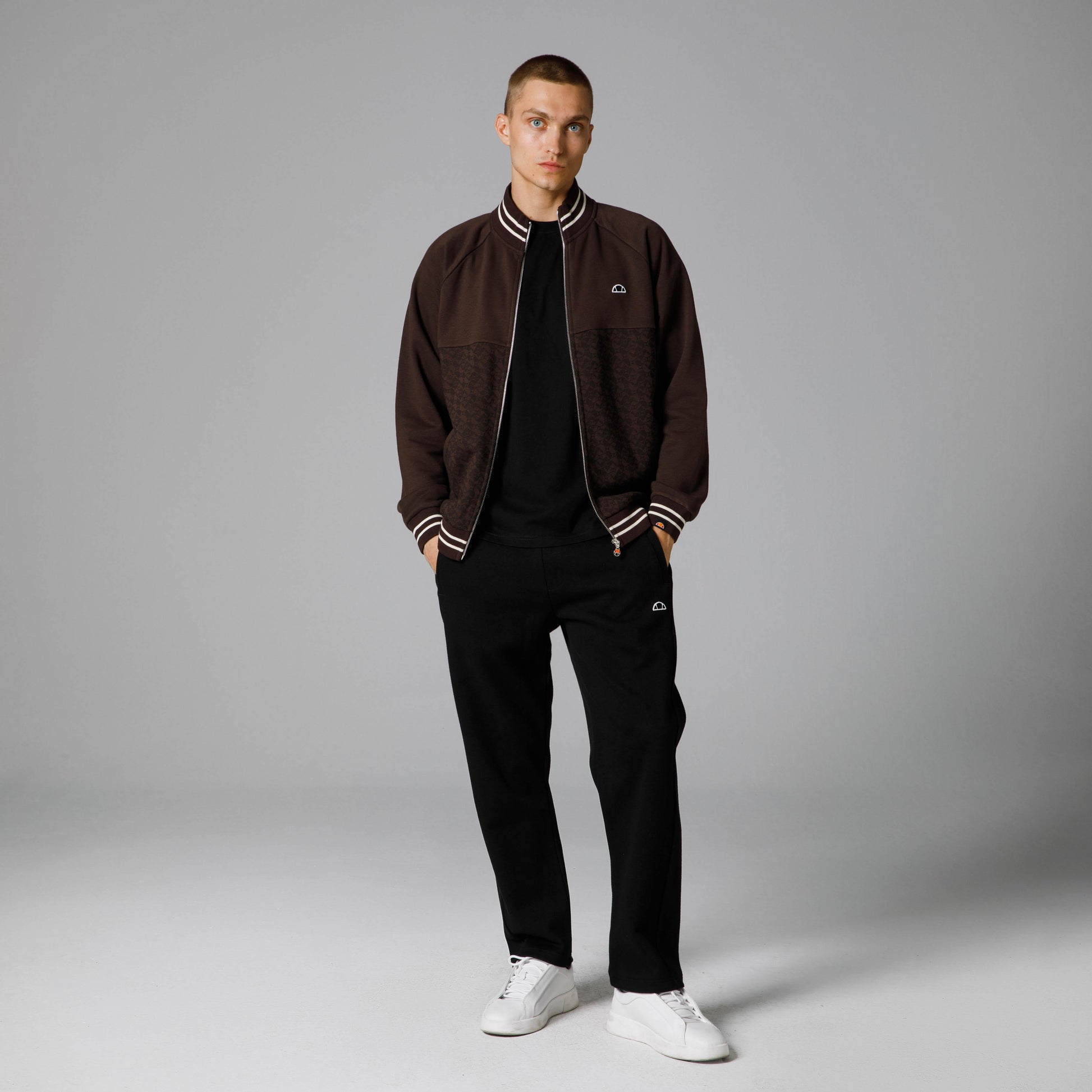 Ellesse Fermuarlı Erkek Sweatshirt EM228-BR